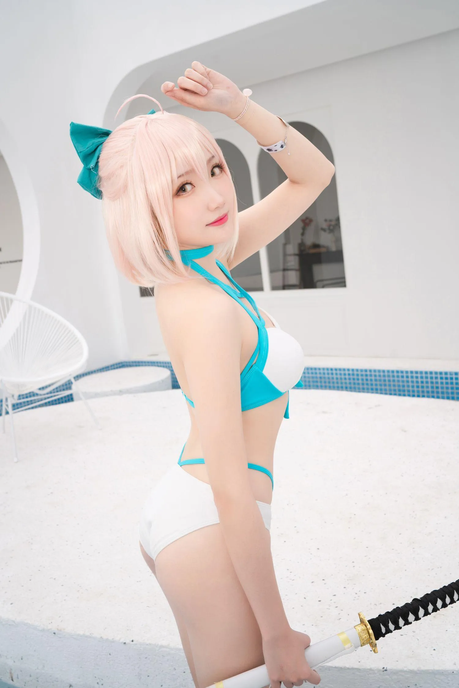 瓜希酱 NO.022 总司水着满破 [26P]插图3