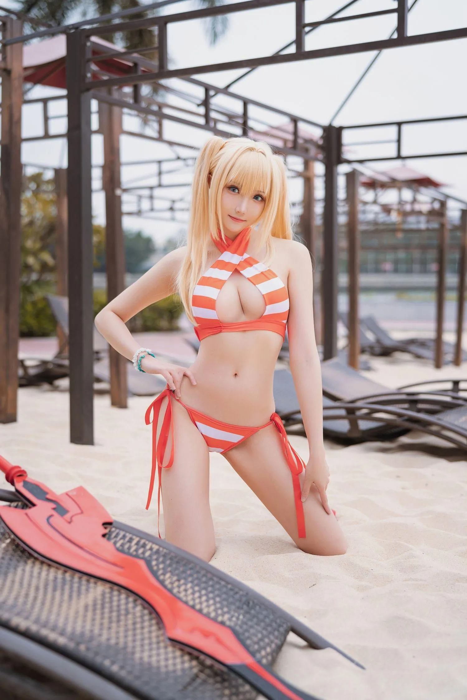 瓜希酱 NO.032 尼禄水着 [20P]插图3