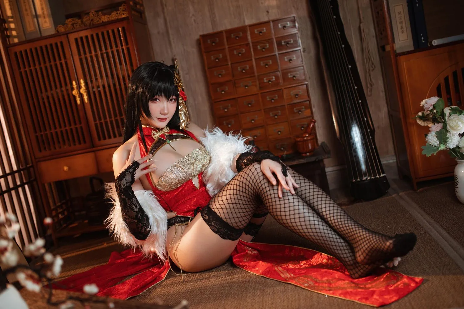 瓜希酱 NO.045 大凤旗袍 [22P]插图5