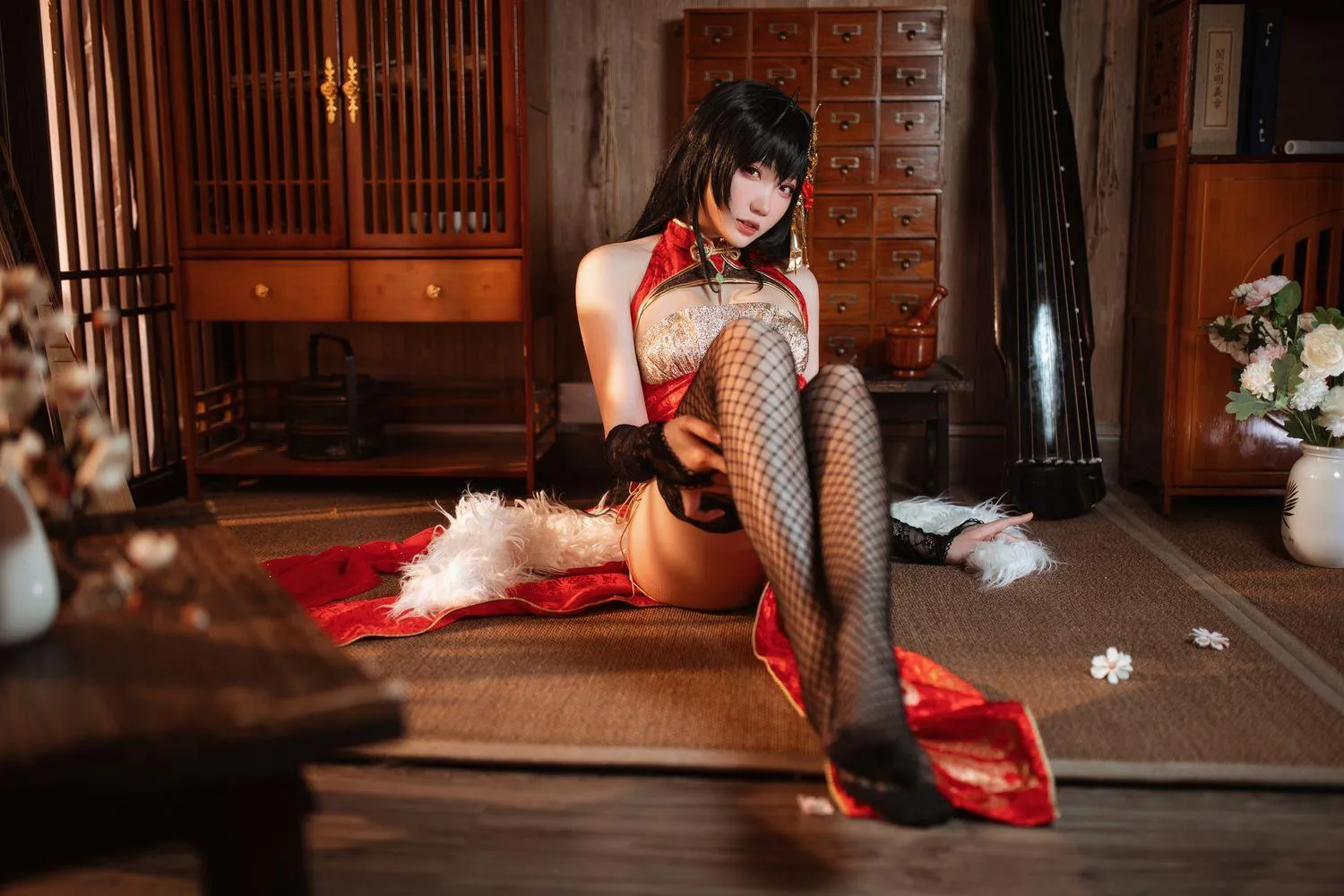 瓜希酱 NO.045 大凤旗袍 [22P]插图