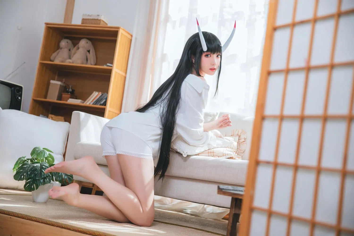 瓜希酱 NO.046 能代衬衣 [23P]插图9