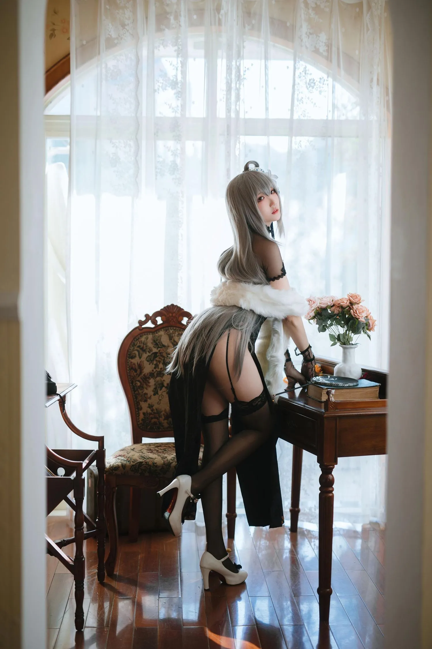 瓜希酱 NO.059 碧蓝航线 路易九世旗袍 [18P]插图5