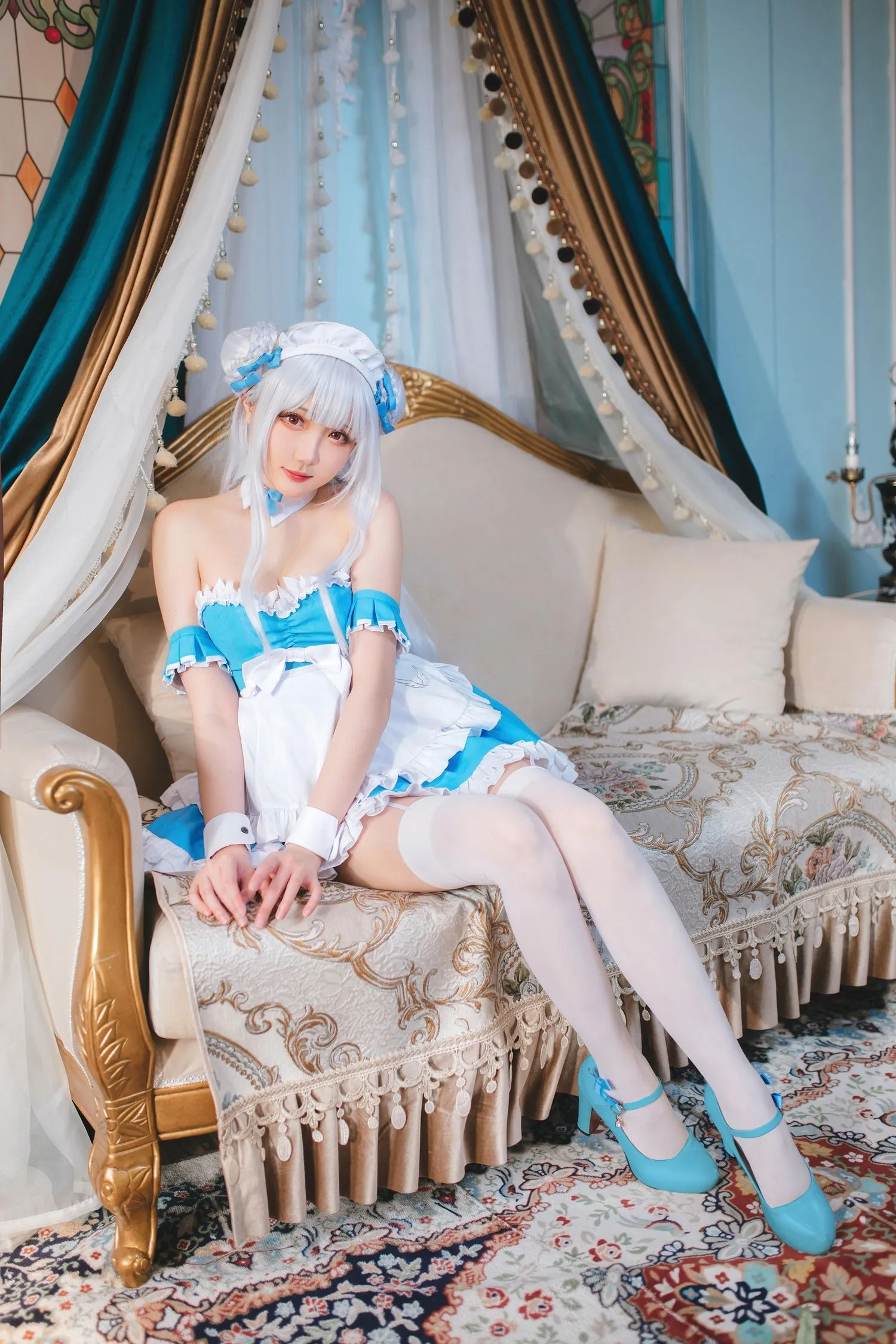 瓜希酱 NO.062 碧蓝航线 小天鹅女仆 [22P]插图8