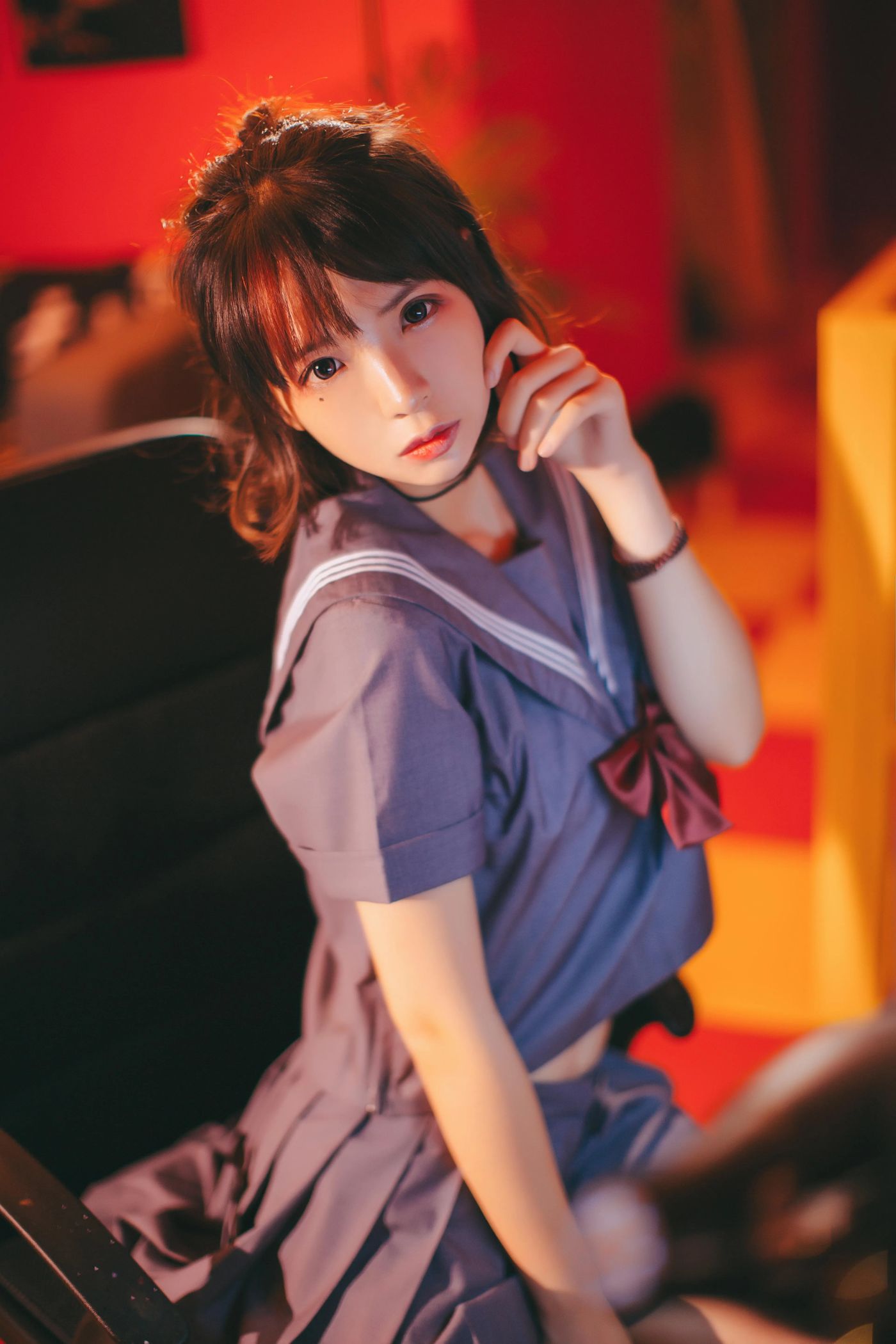 疯猫ss – NO.02 02制服写真（5套）-03.暗黑JK [16P]插图5