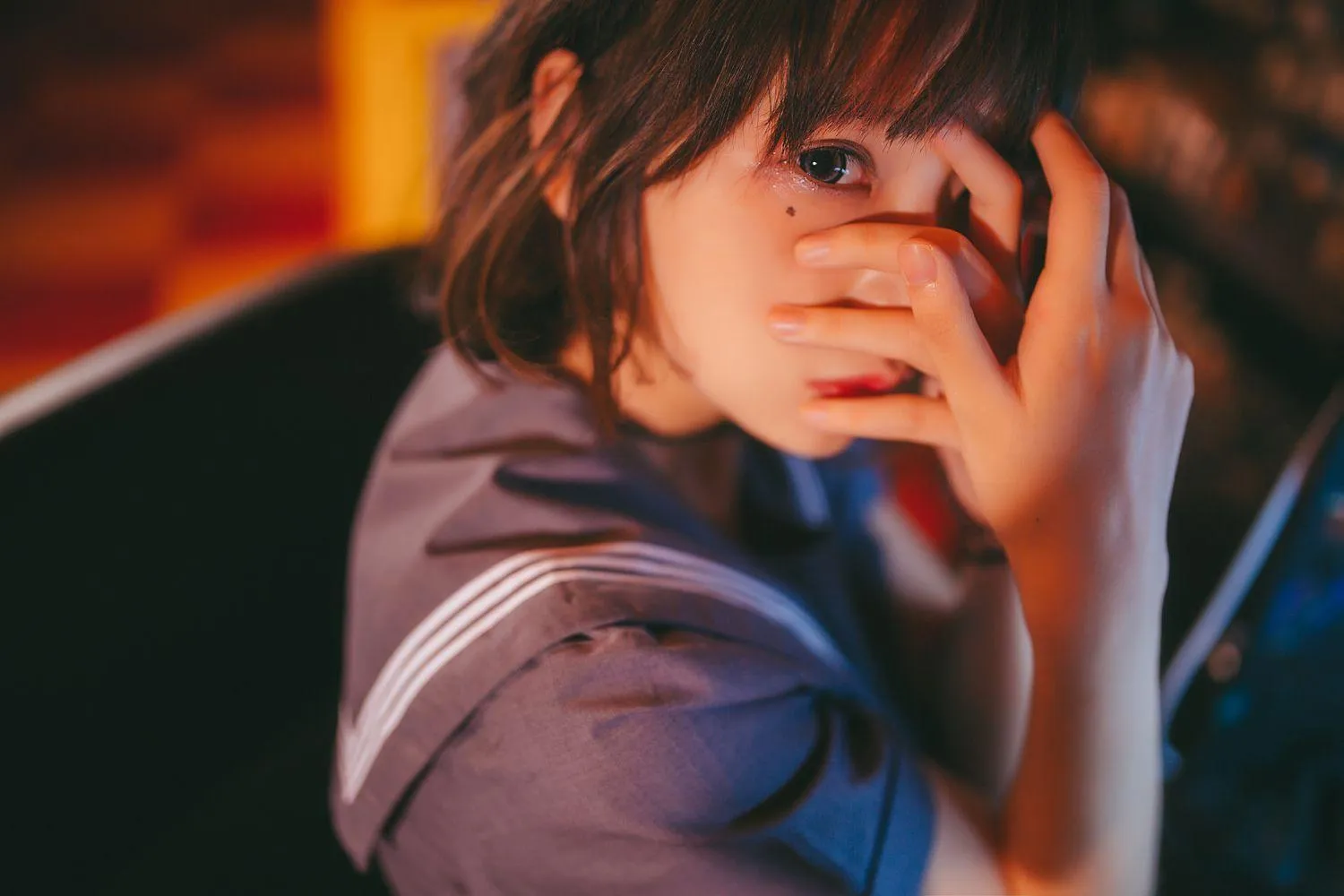 疯猫ss – NO.02 02制服写真（5套）-03.暗黑JK [16P]插图8