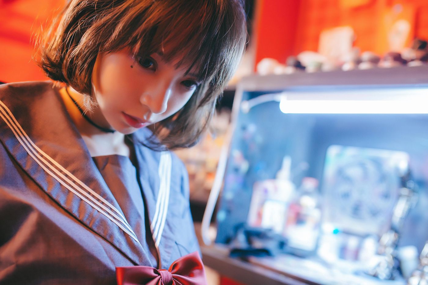 疯猫ss – NO.02 02制服写真（5套）-03.暗黑JK [16P]插图5