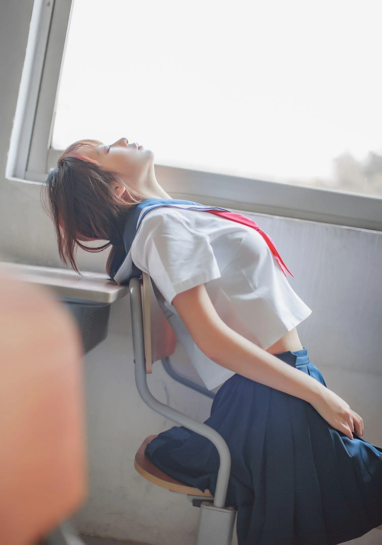 疯猫ss – NO.02 02制服写真（5套）-05.同桌的水手服 [41P]插图2