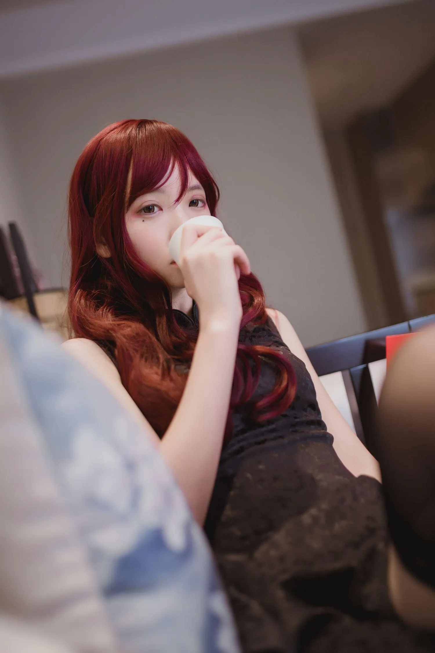 疯猫ss – NO.03 03黑丝写真（3套）-02.旗袍 [31P]插图4