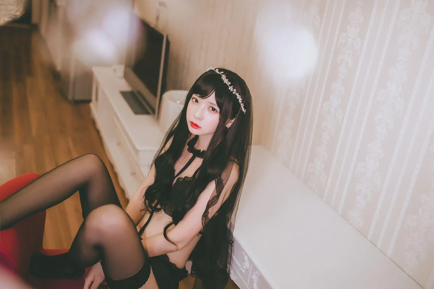 疯猫ss – NO.03 03黑丝写真（3套）-03.黑色小野猫 [29P]插图