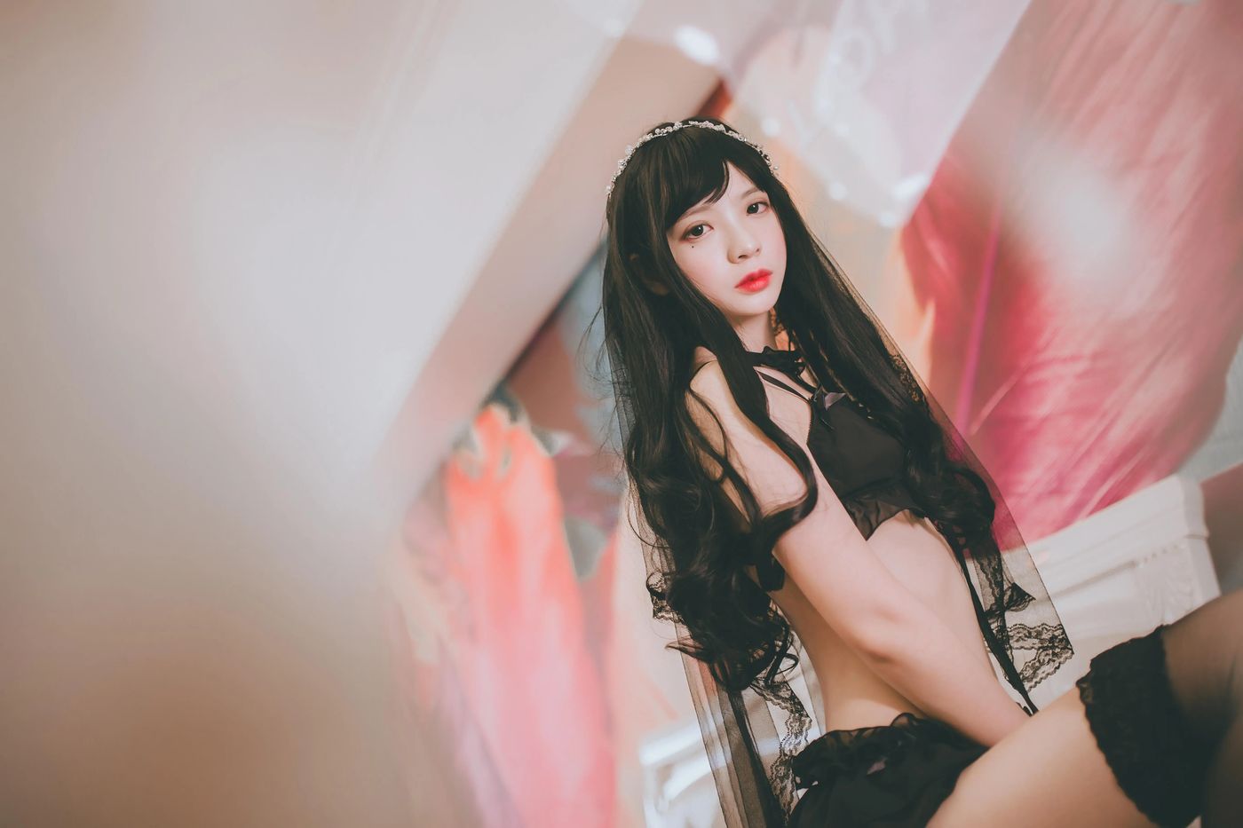 疯猫ss – NO.03 03黑丝写真（3套）-03.黑色小野猫 [29P]插图4