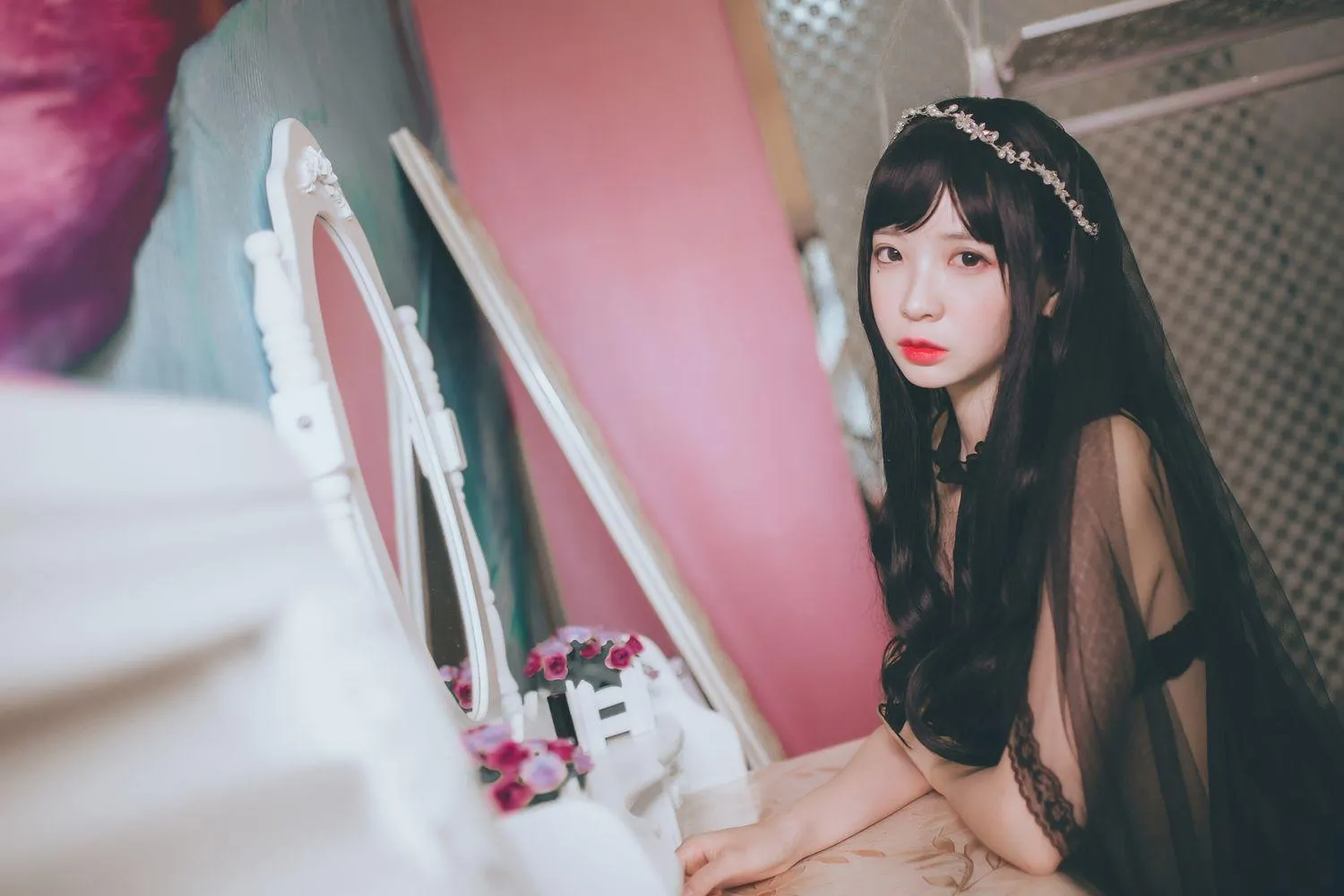 疯猫ss – NO.03 03黑丝写真（3套）-03.黑色小野猫 [29P]插图9