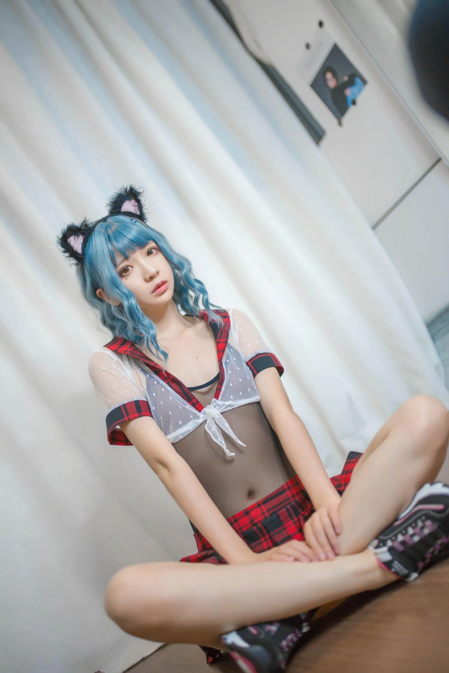 疯猫ss – NO.05 05个人写真集（2套）-01. 蓝发 [26P]插图6