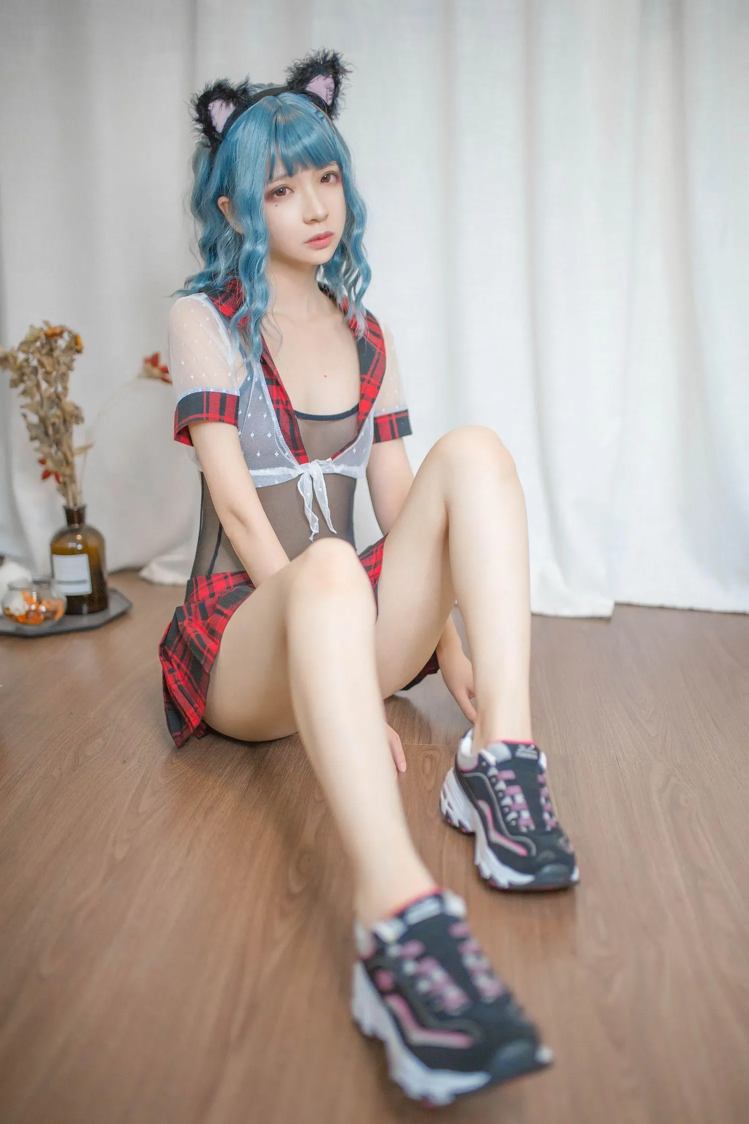 疯猫ss – NO.05 05个人写真集（2套）-01. 蓝发 [26P]插图7