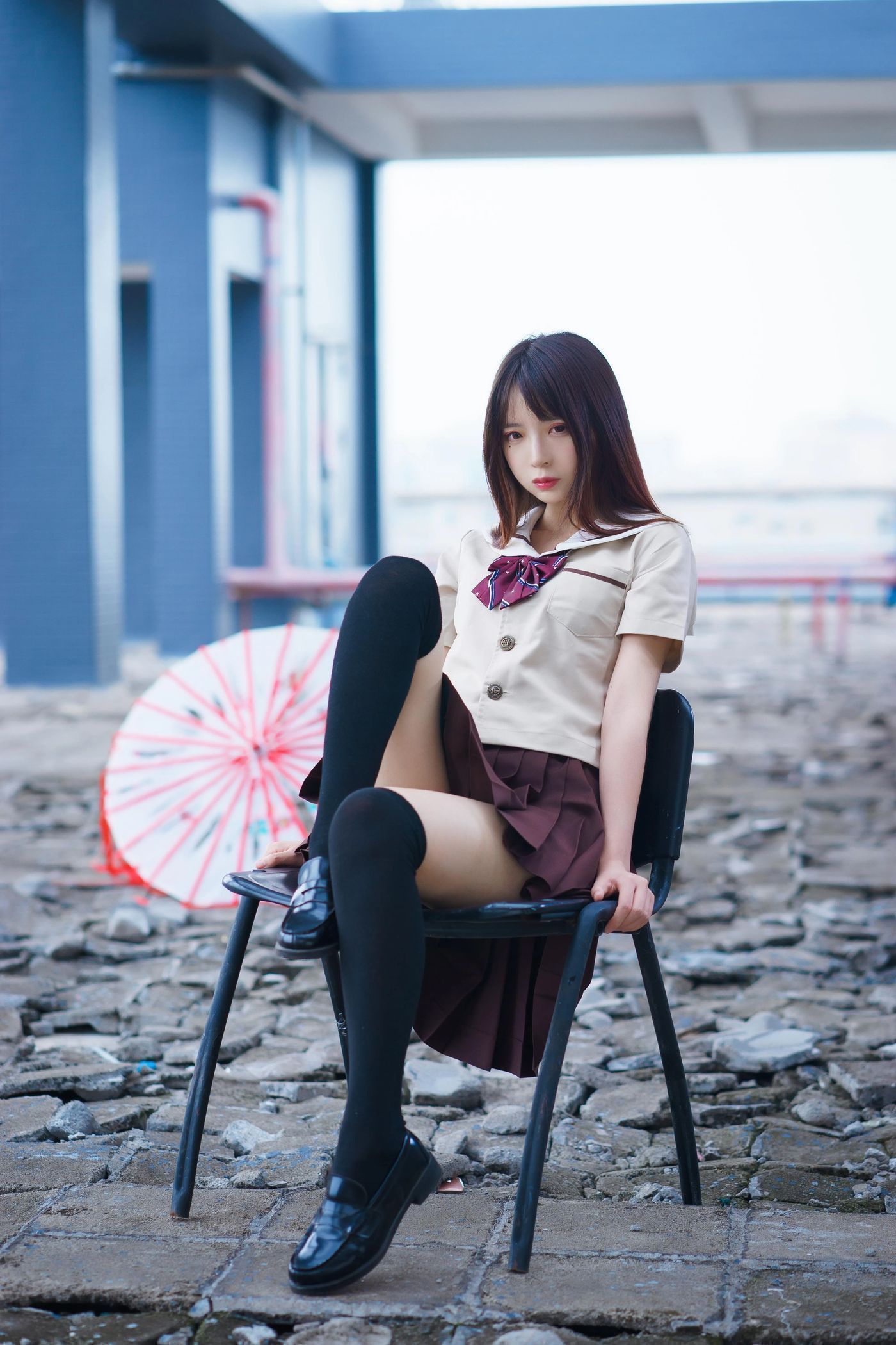 疯猫ss – NO.08 丝袜狂想曲（4套）-01.伞-42P-573M [42P]插图6