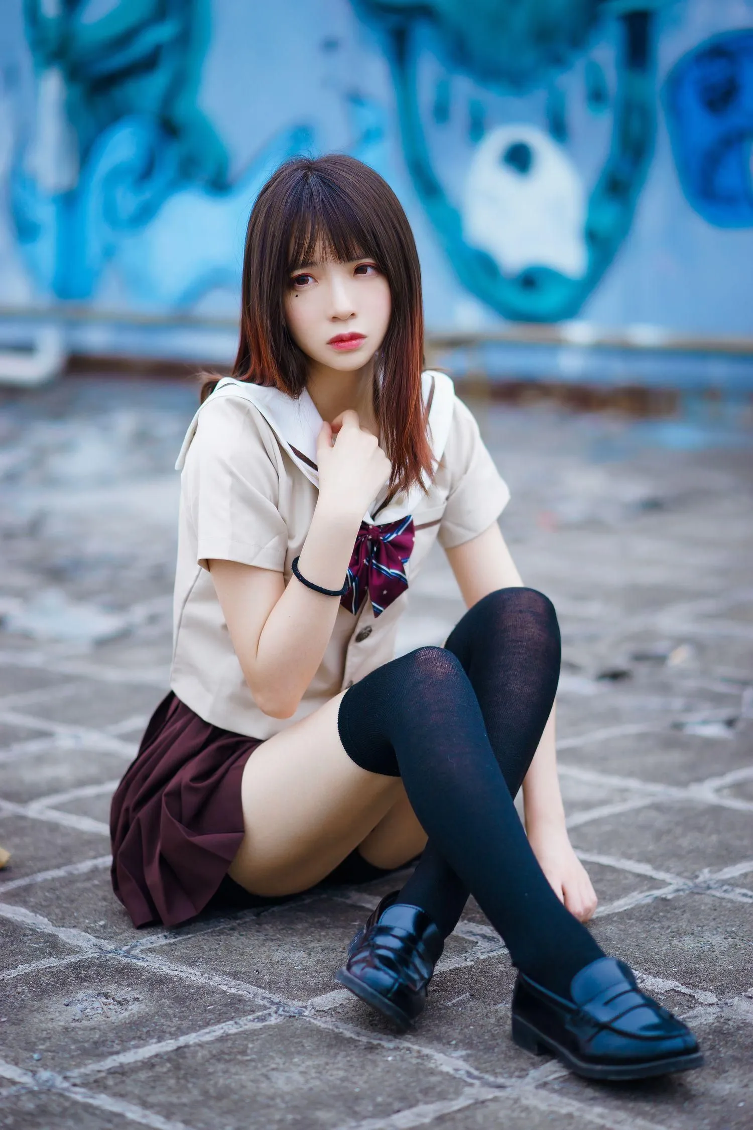 疯猫ss – NO.08 丝袜狂想曲（4套）-01.伞-42P-573M [42P]插图5