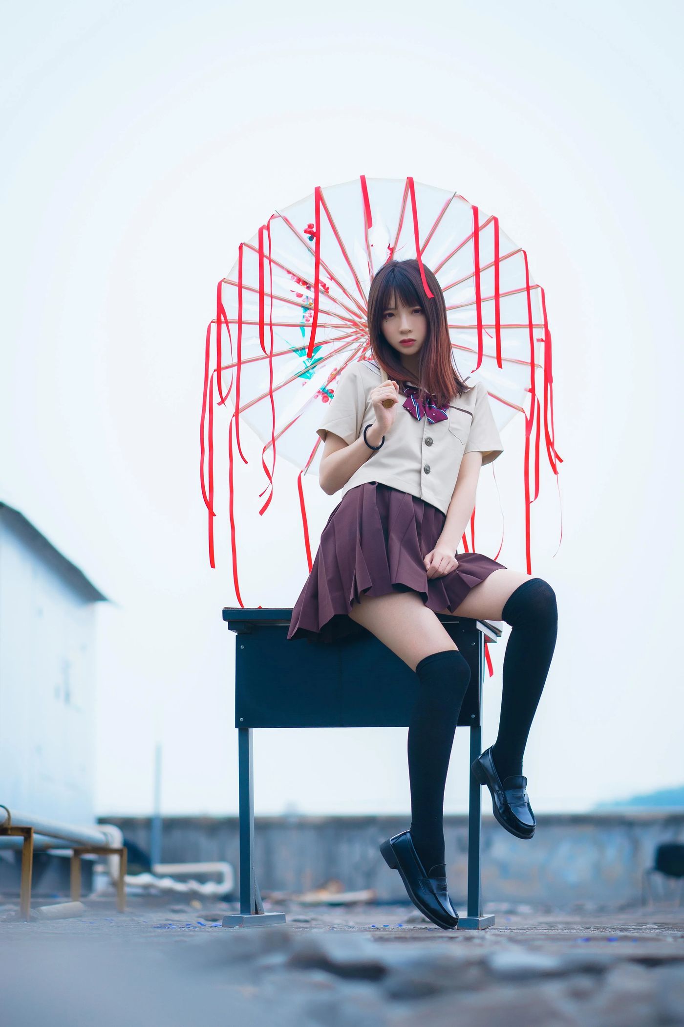 疯猫ss – NO.08 丝袜狂想曲（4套）-01.伞-42P-573M [42P]插图4