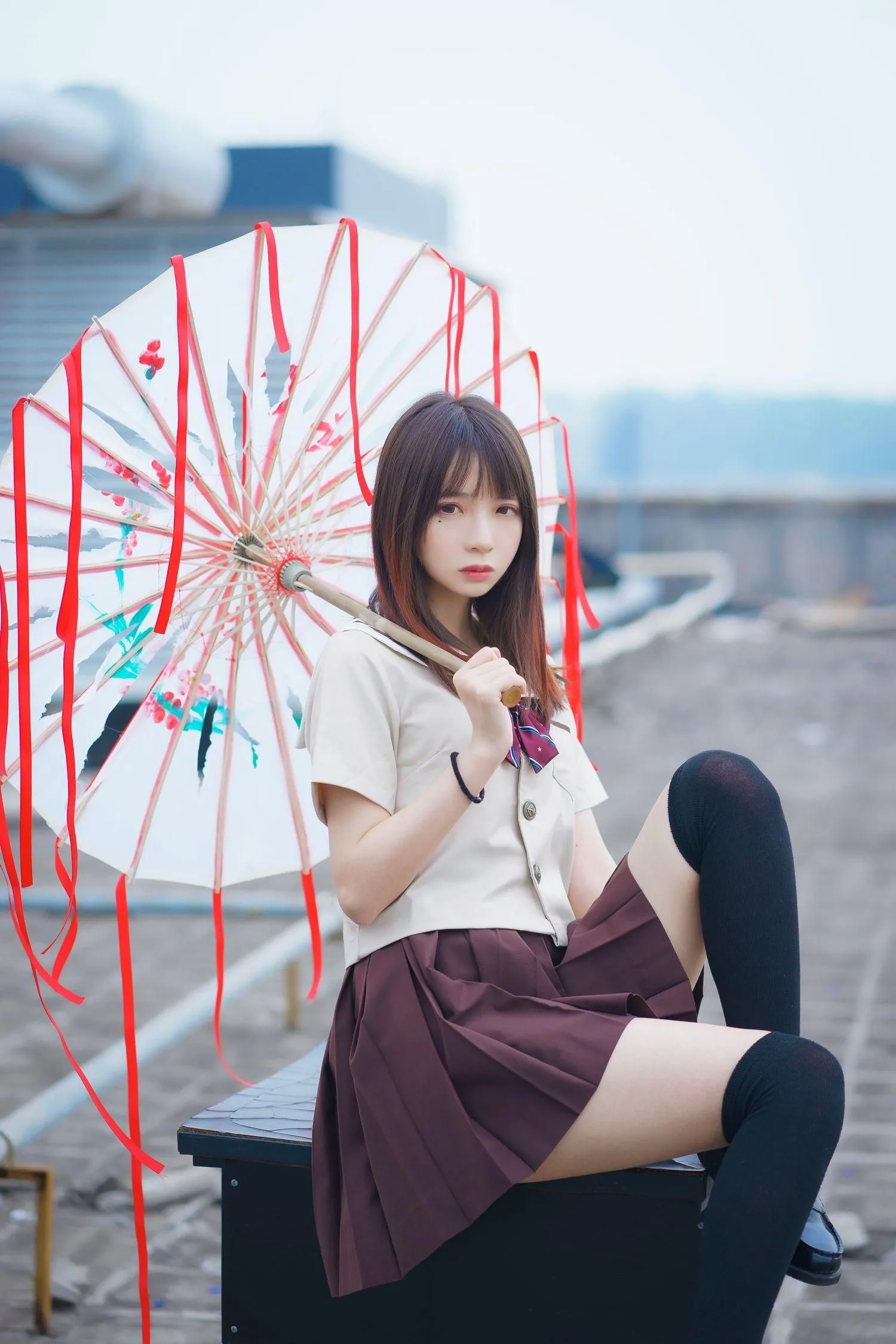 疯猫ss – NO.08 丝袜狂想曲（4套）-01.伞-42P-573M [42P]插图5
