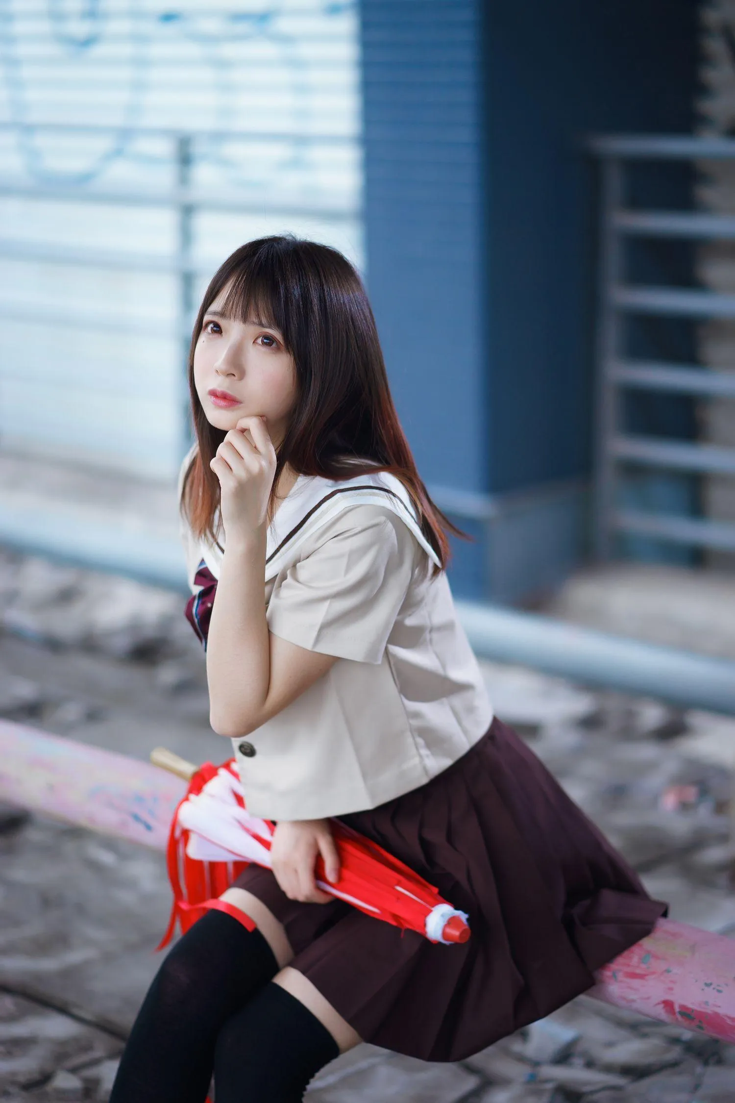疯猫ss – NO.08 丝袜狂想曲（4套）-01.伞-42P-573M [42P]插图2