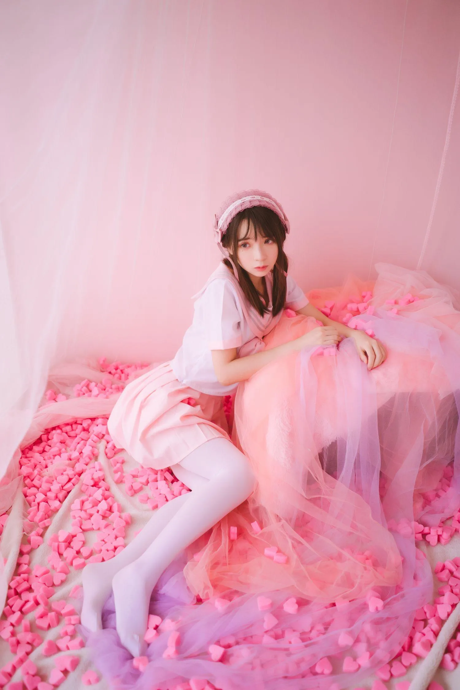 疯猫ss – NO.08 丝袜狂想曲（4套）-03.粉-54P-623M [54P]插图7