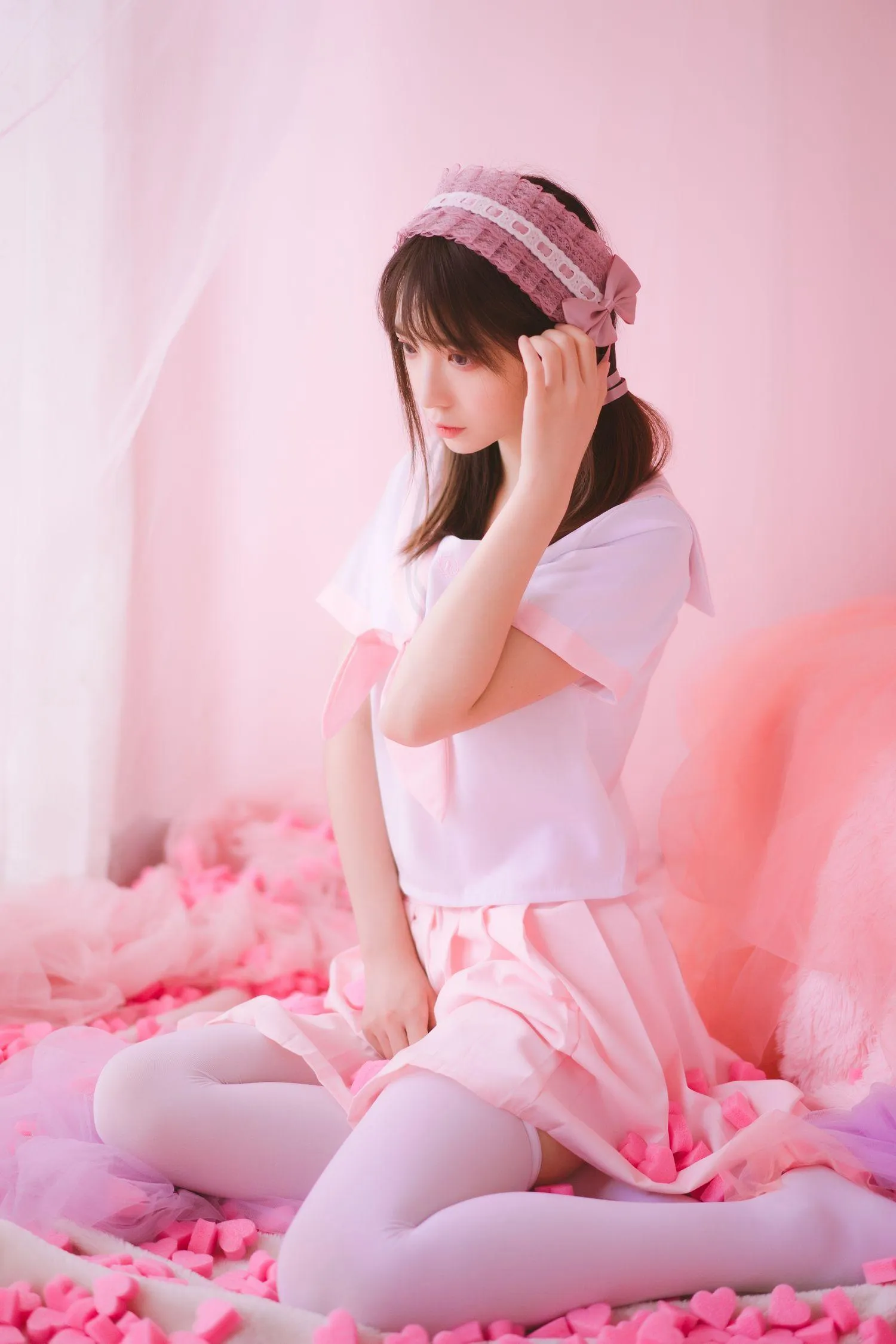 疯猫ss – NO.08 丝袜狂想曲（4套）-03.粉-54P-623M [54P]插图9