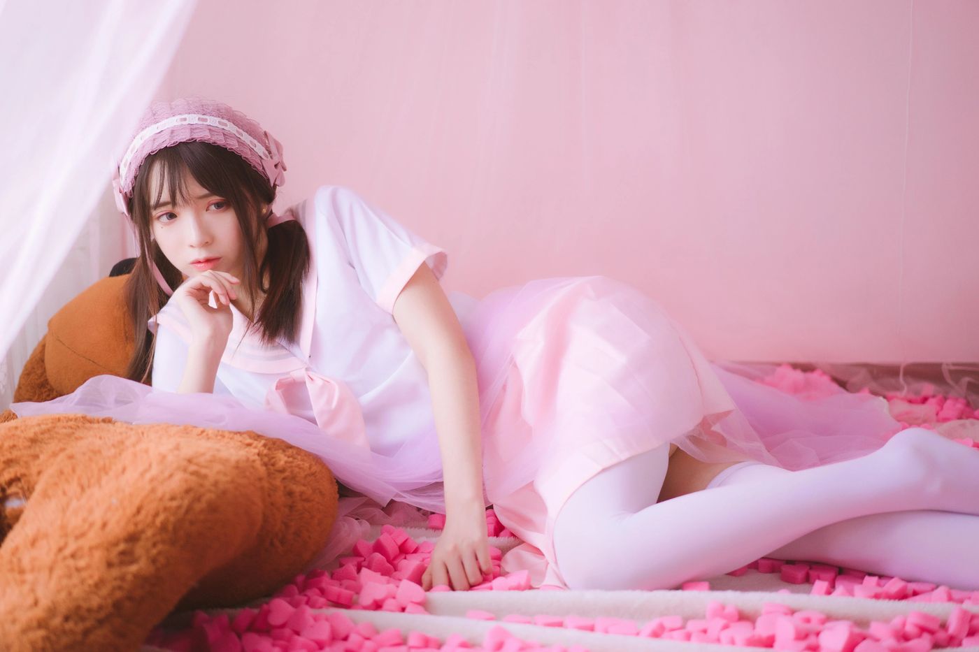 疯猫ss – NO.08 丝袜狂想曲（4套）-03.粉-54P-623M [54P]插图2