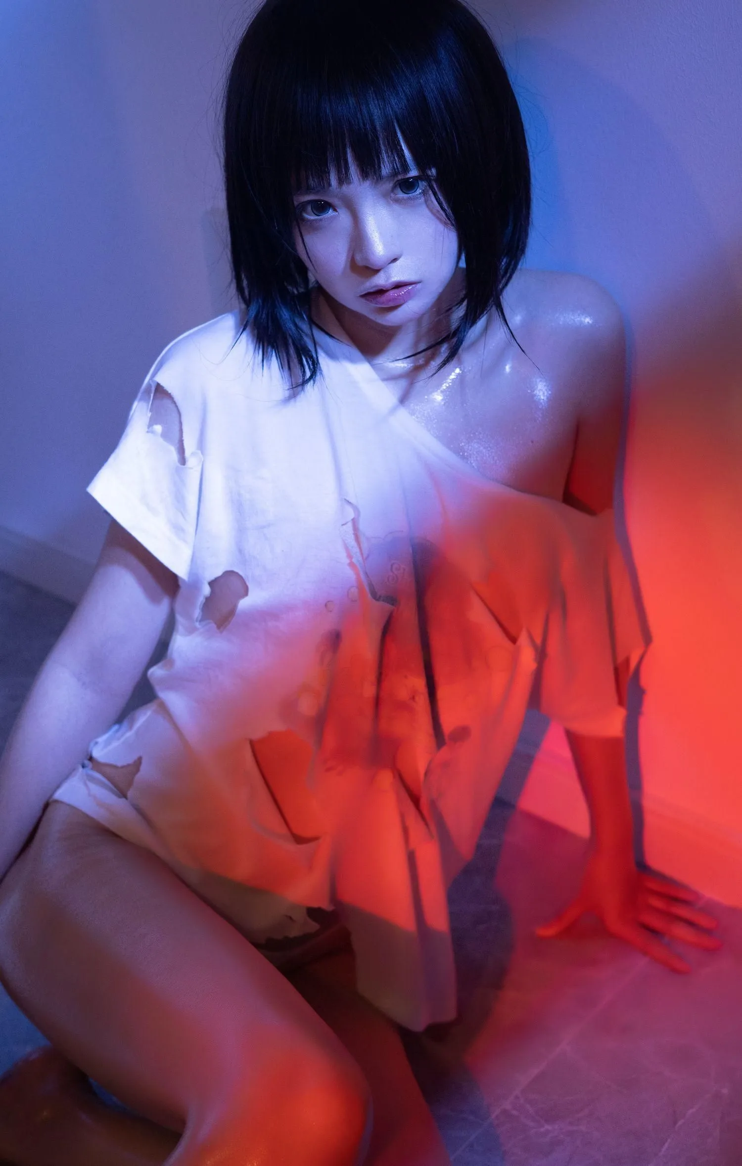 疯猫ss – NO.107 2022夏日限定 破碎半袖 [20P]插图5
