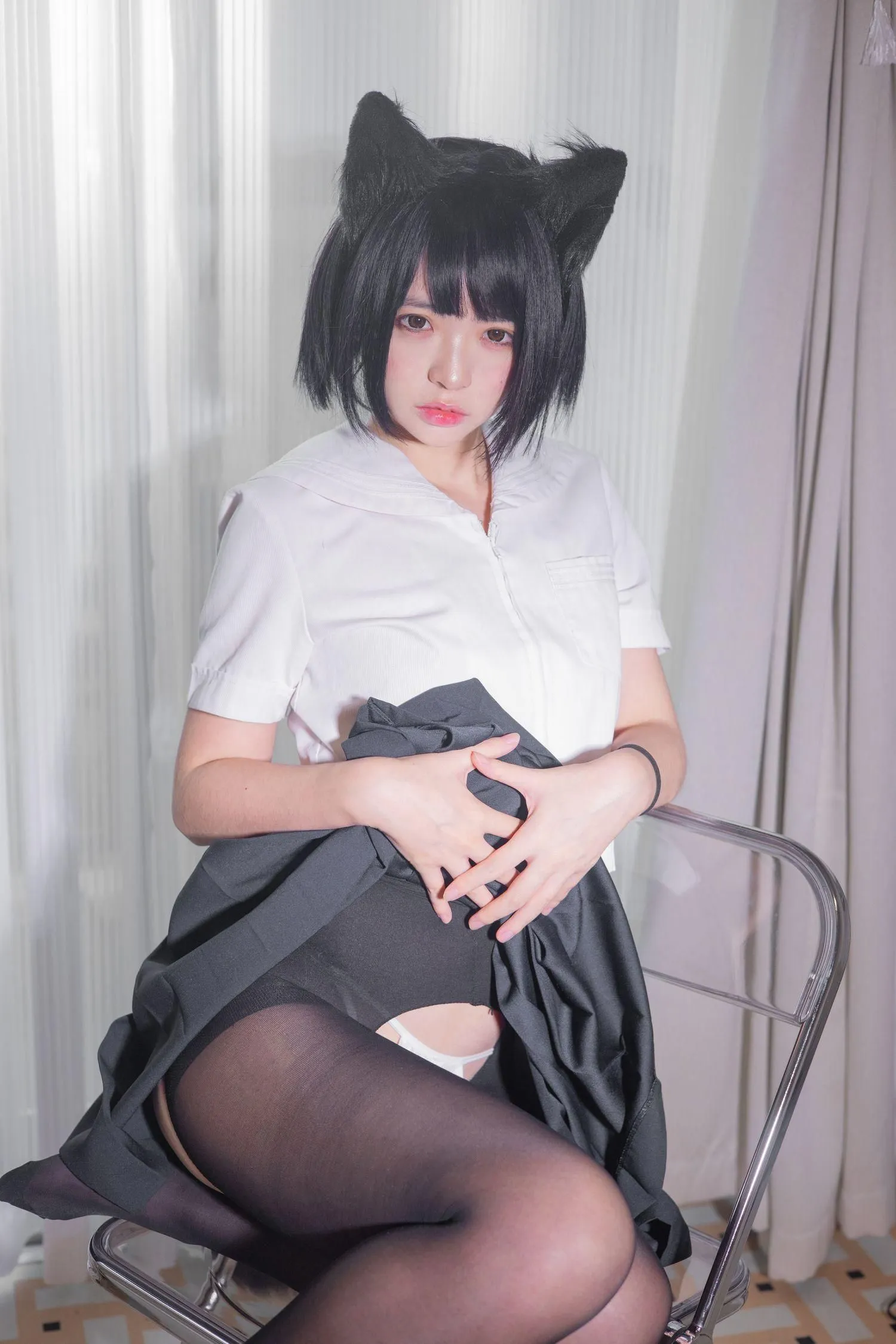 疯猫ss – NO.110 2022夏日限定 制服 [20P]插图5