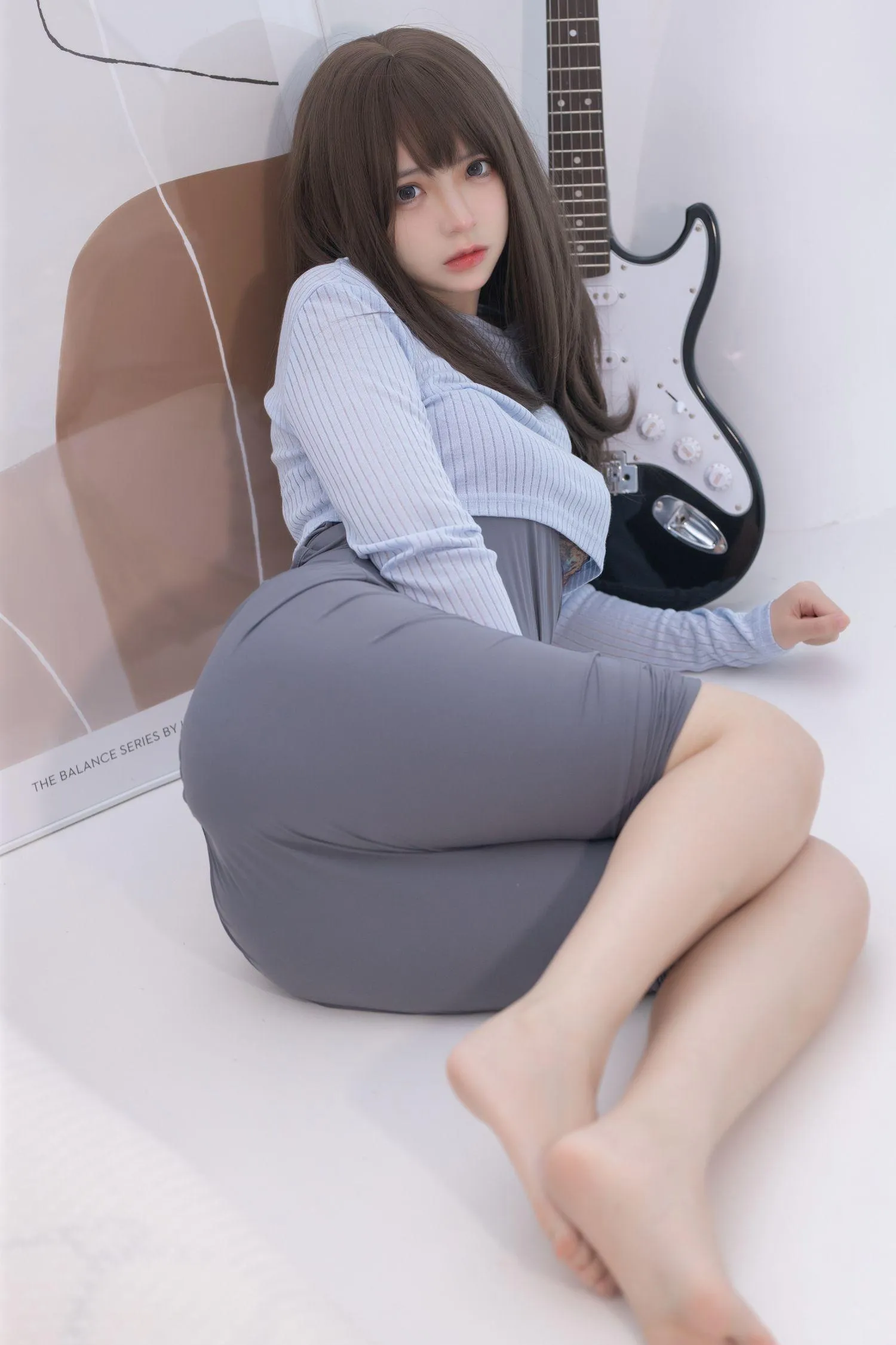 疯猫ss – NO.118 2022夏日限定A本 吉他妹妹 裙子 [20P]插图1
