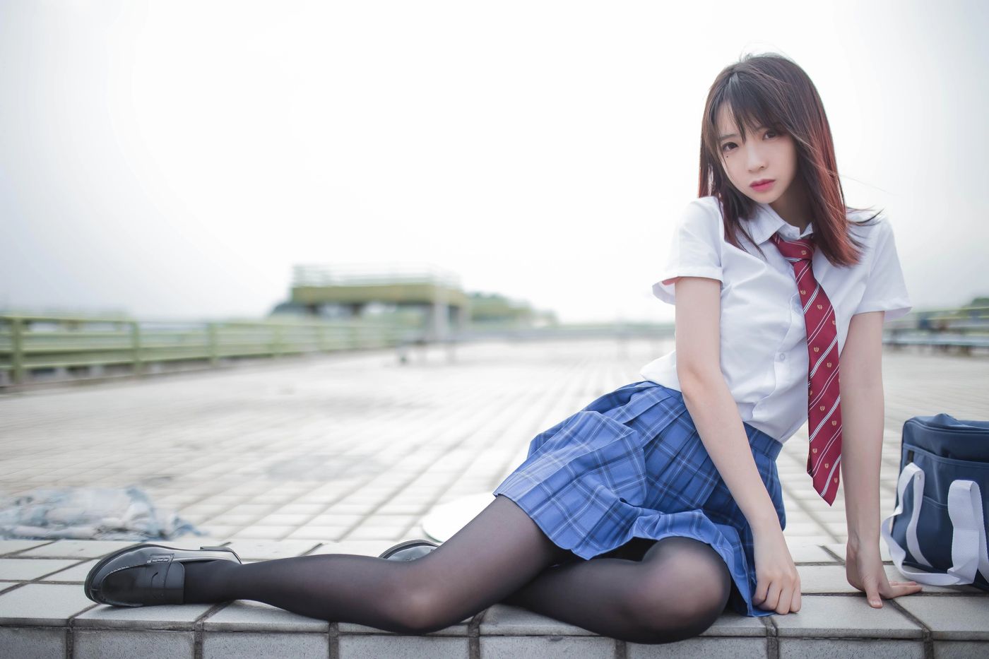 疯猫ss – NO.12 天台JK [30P]插图
