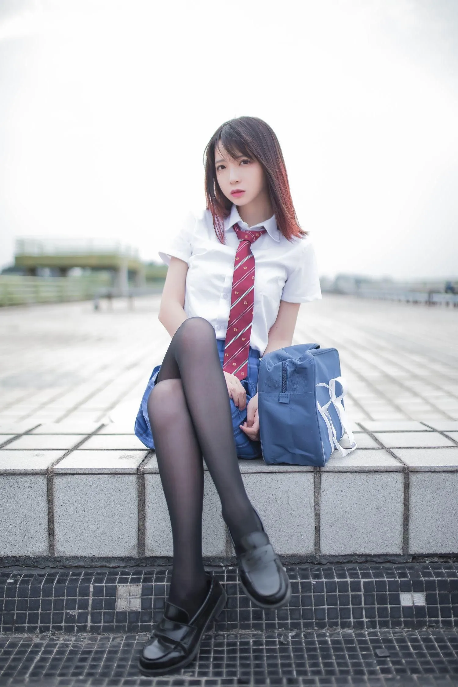 疯猫ss – NO.12 天台JK [30P]插图1
