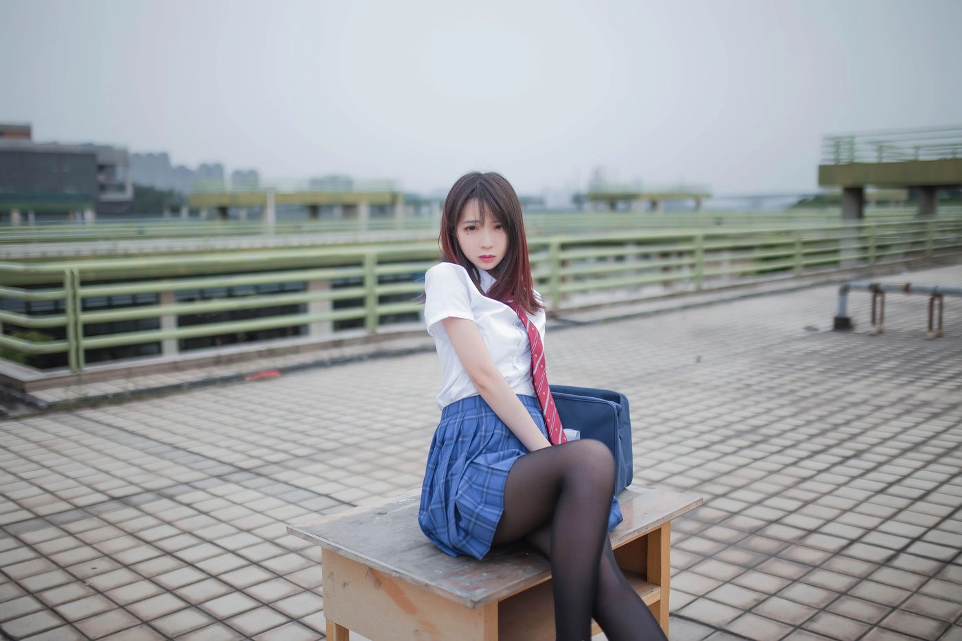 疯猫ss – NO.12 天台JK [30P]插图9