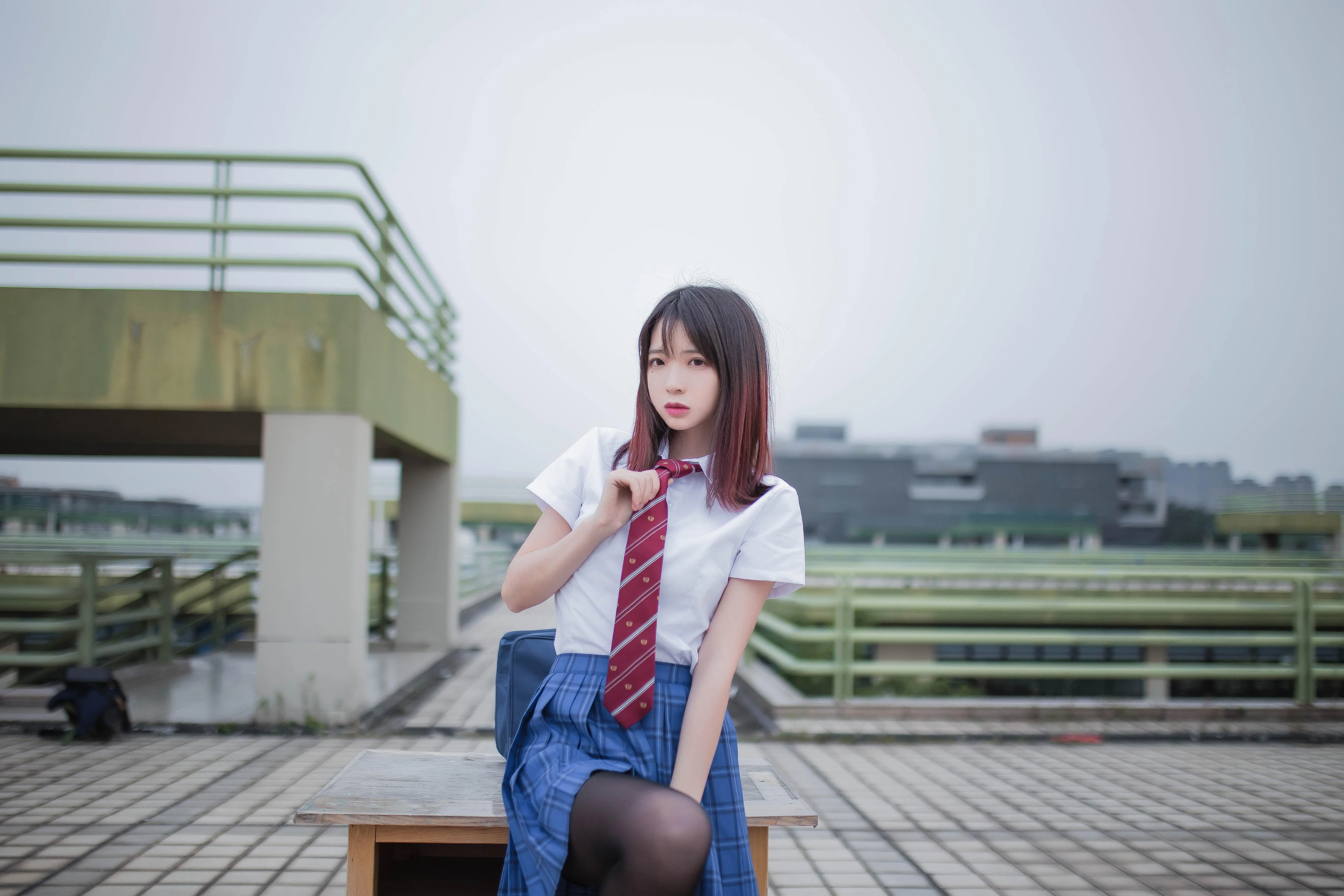 疯猫ss – NO.12 天台JK [30P]插图4