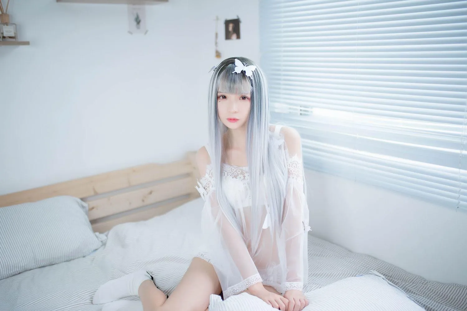 疯猫ss – NO.32 白纱 [33P]插图1