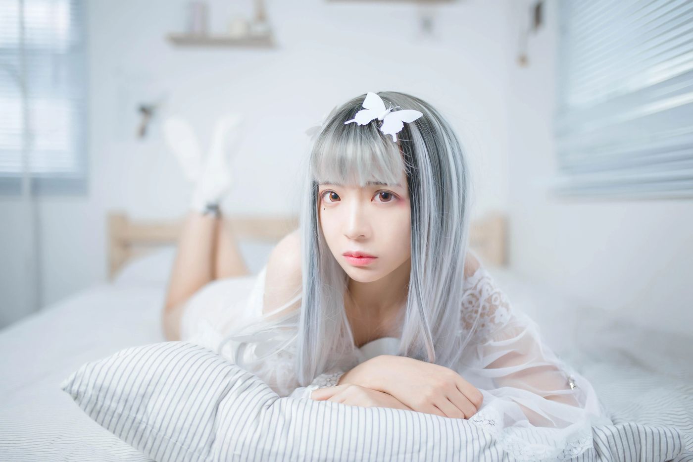 疯猫ss – NO.32 白纱 [33P]插图1