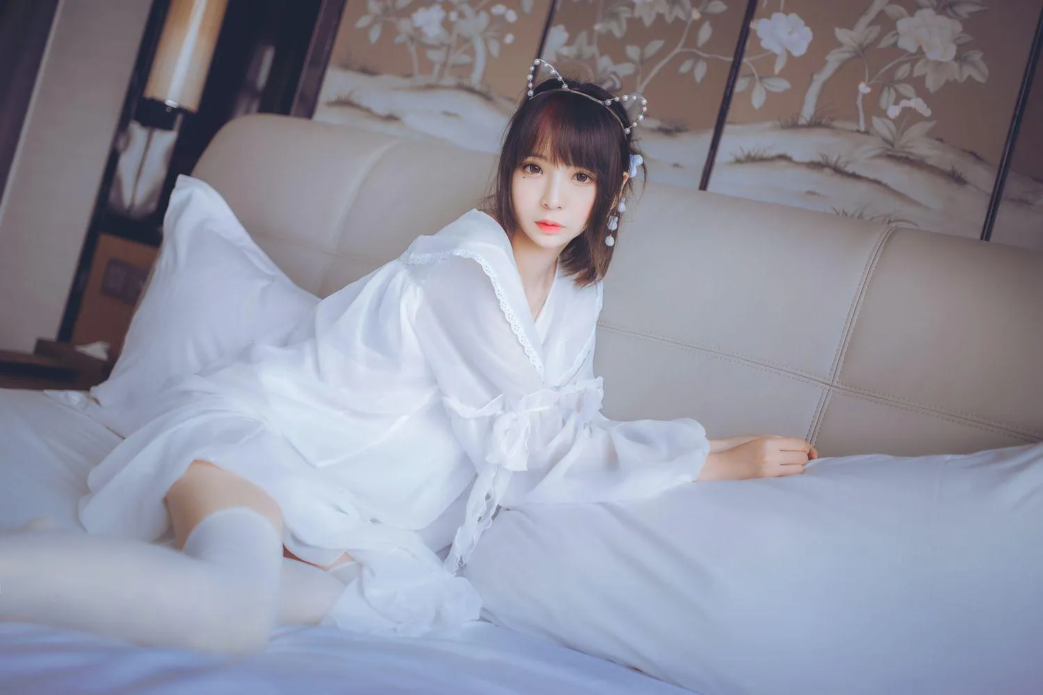 疯猫ss – NO.33 白色睡衣 [24P]插图7