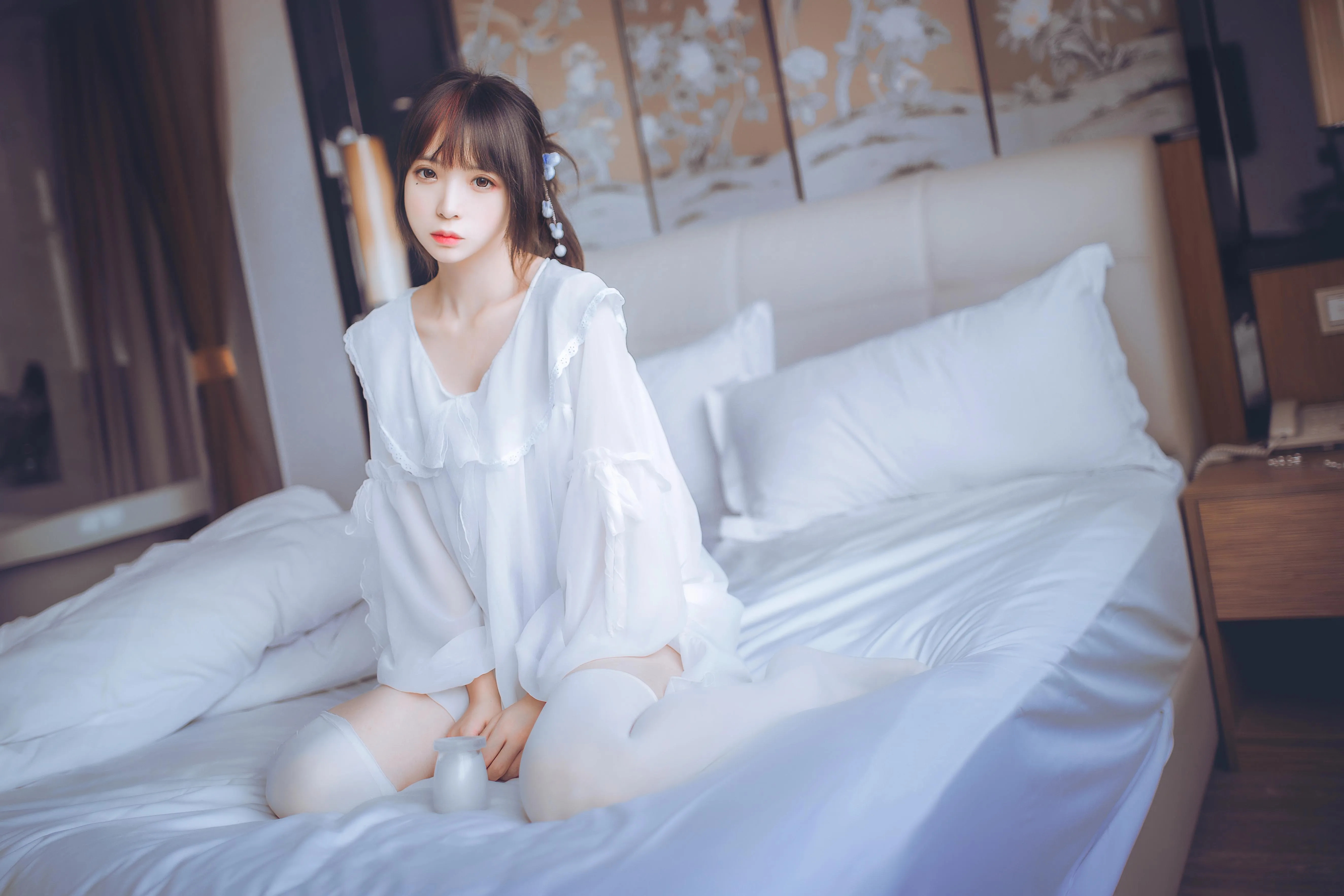 疯猫ss – NO.33 白色睡衣 [24P]插图1