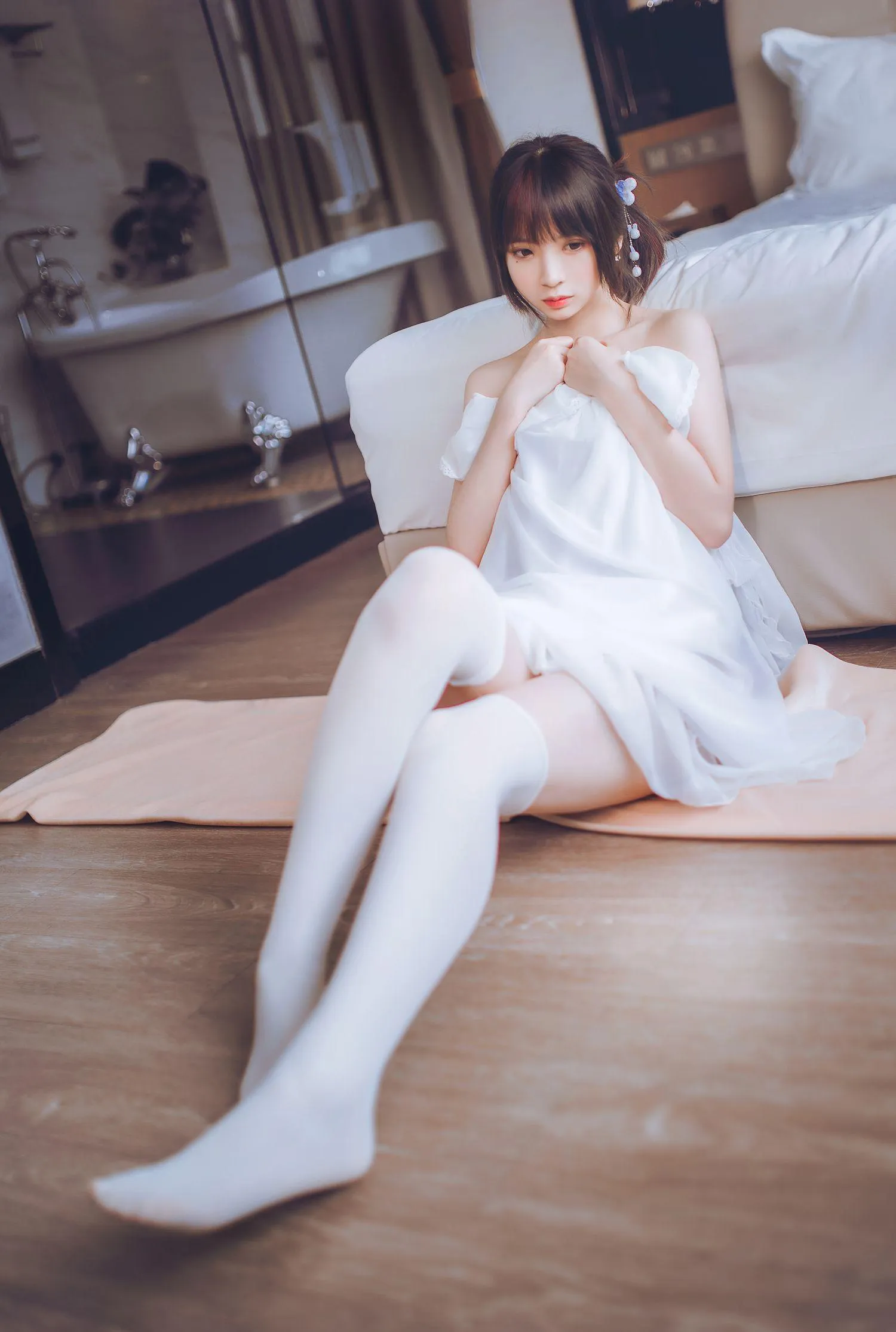 疯猫ss – NO.33 白色睡衣 [24P]插图5