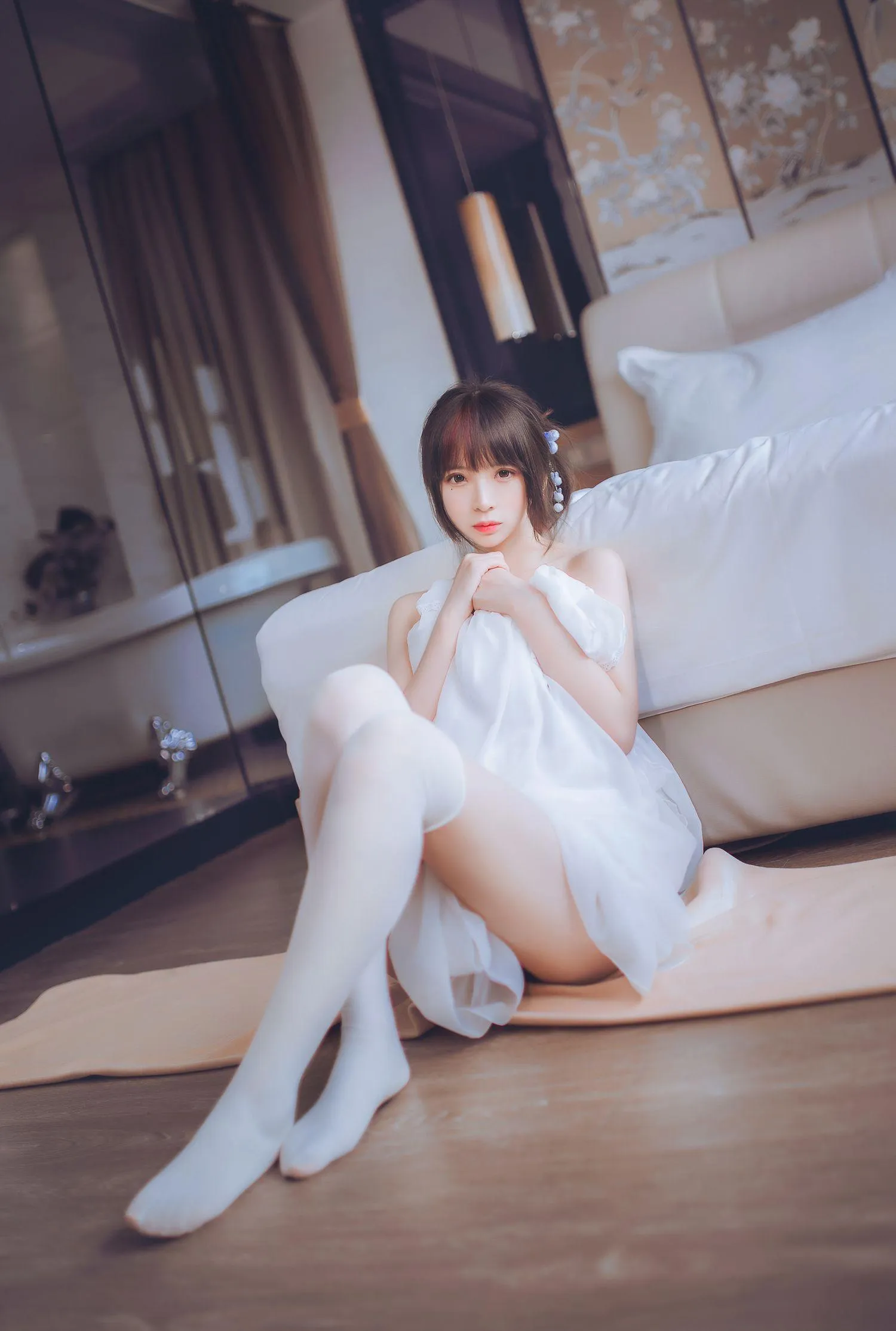疯猫ss – NO.33 白色睡衣 [24P]插图7