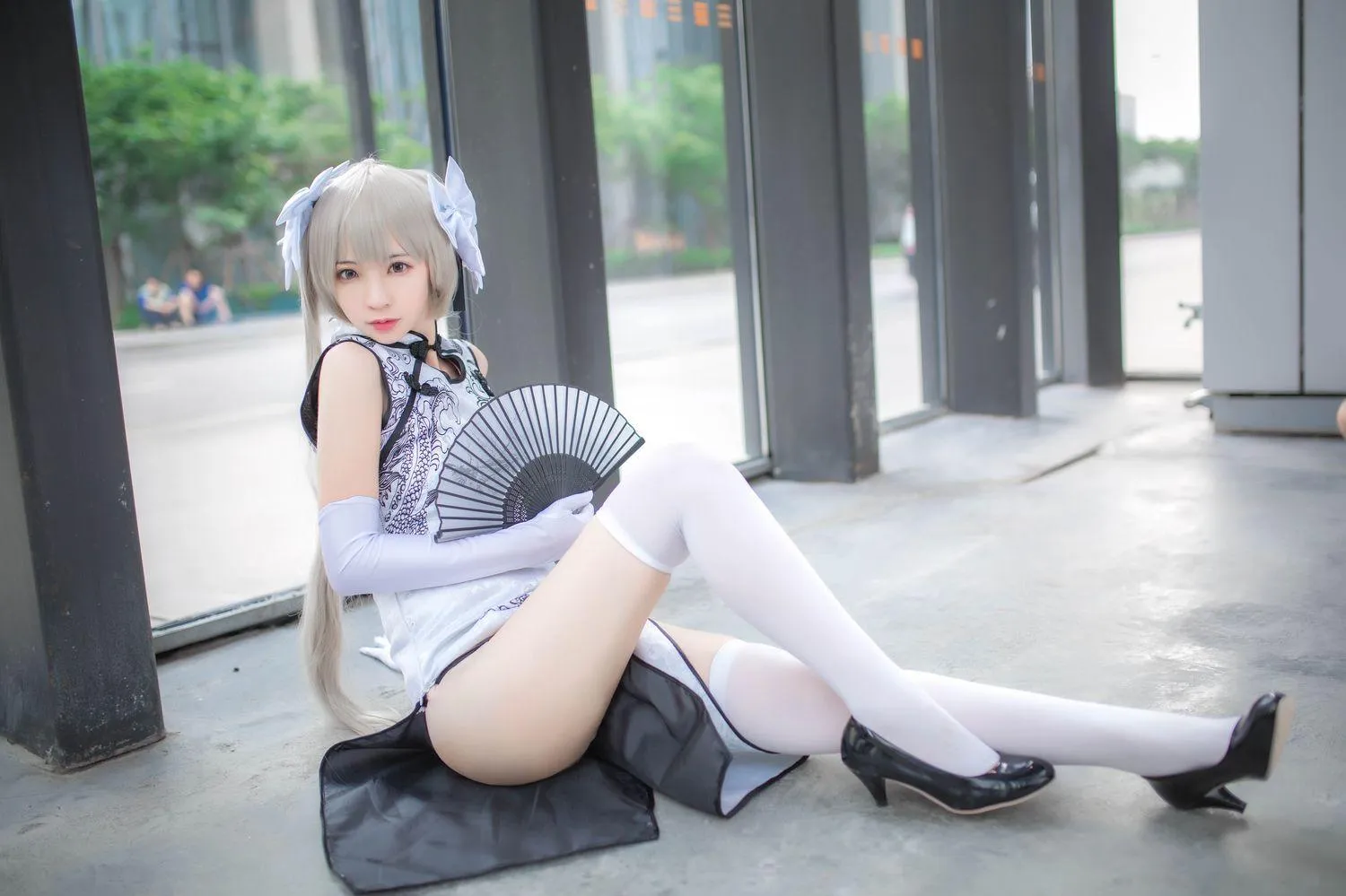 疯猫ss – NO.38 穹妹旗袍白 [13P]插图5