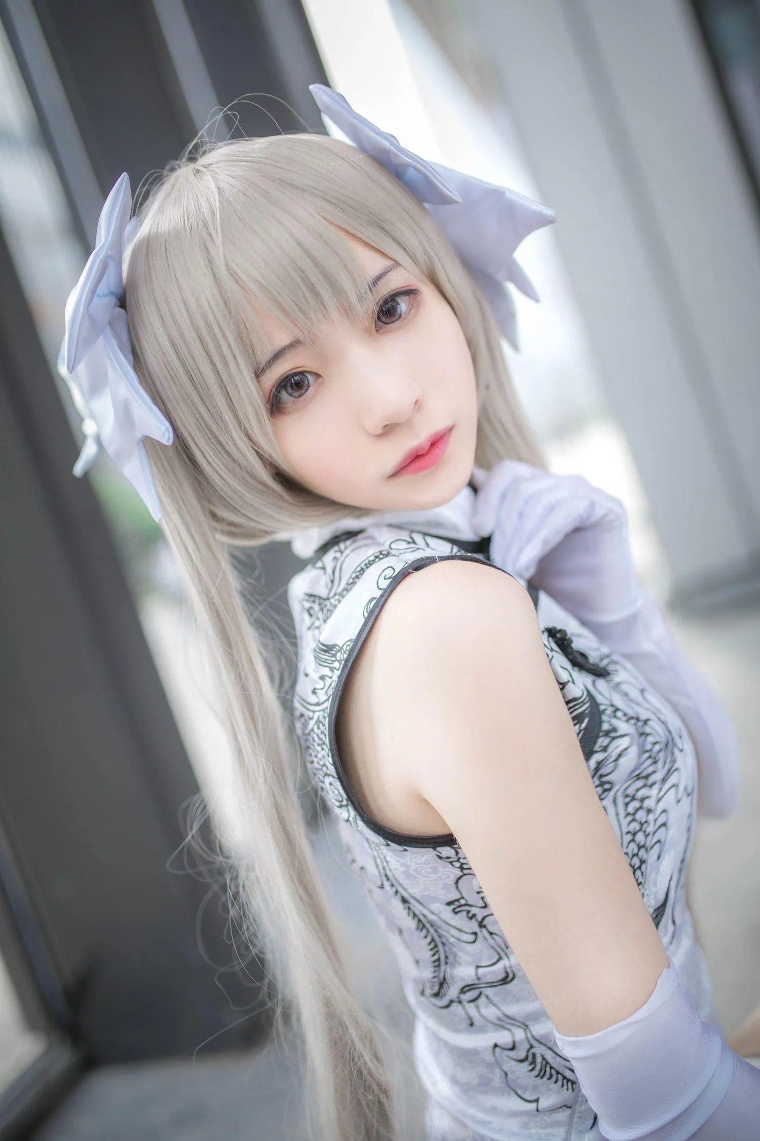 疯猫ss – NO.38 穹妹旗袍白 [13P]插图6