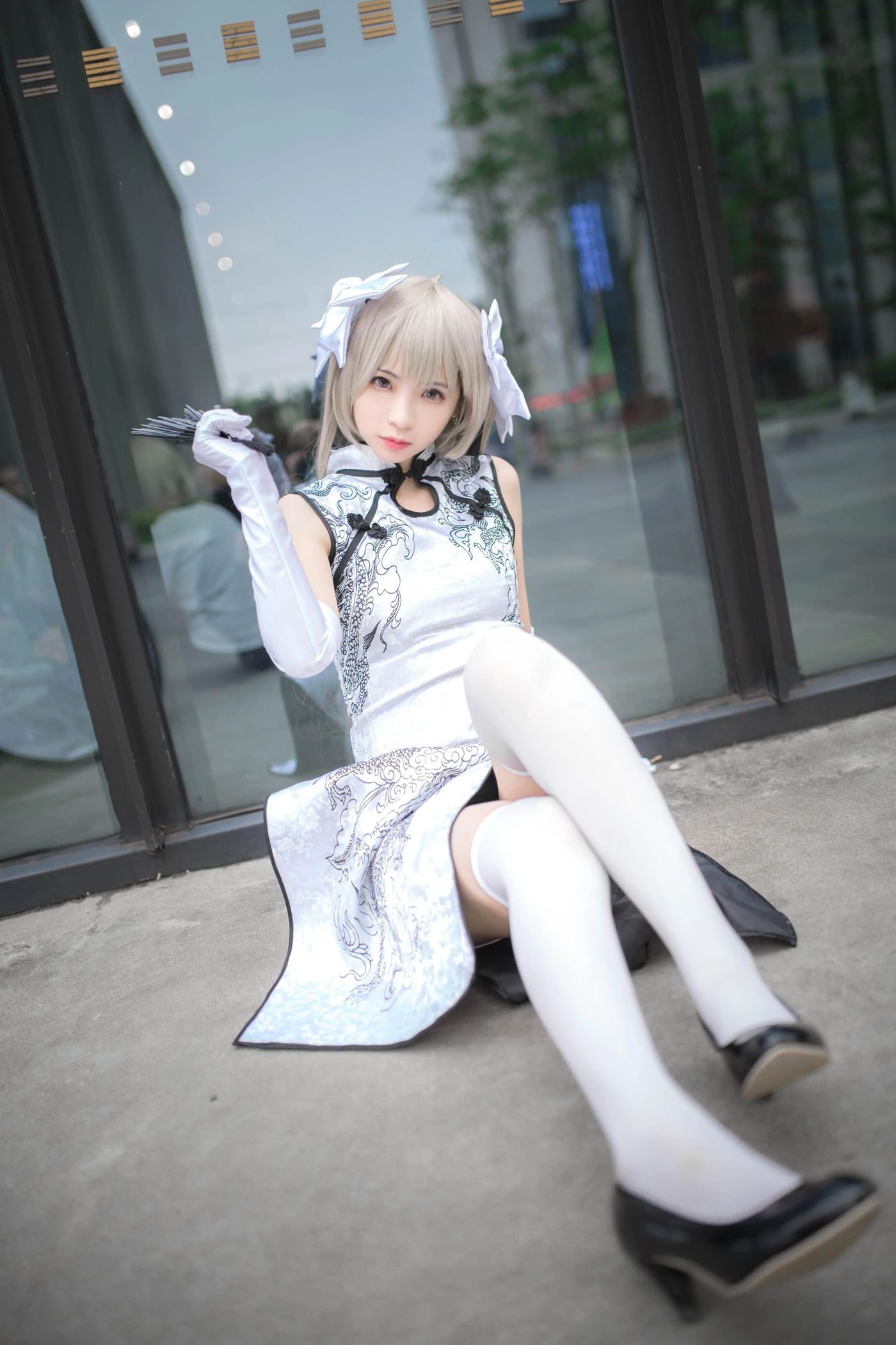 疯猫ss – NO.38 穹妹旗袍白 [13P]插图8