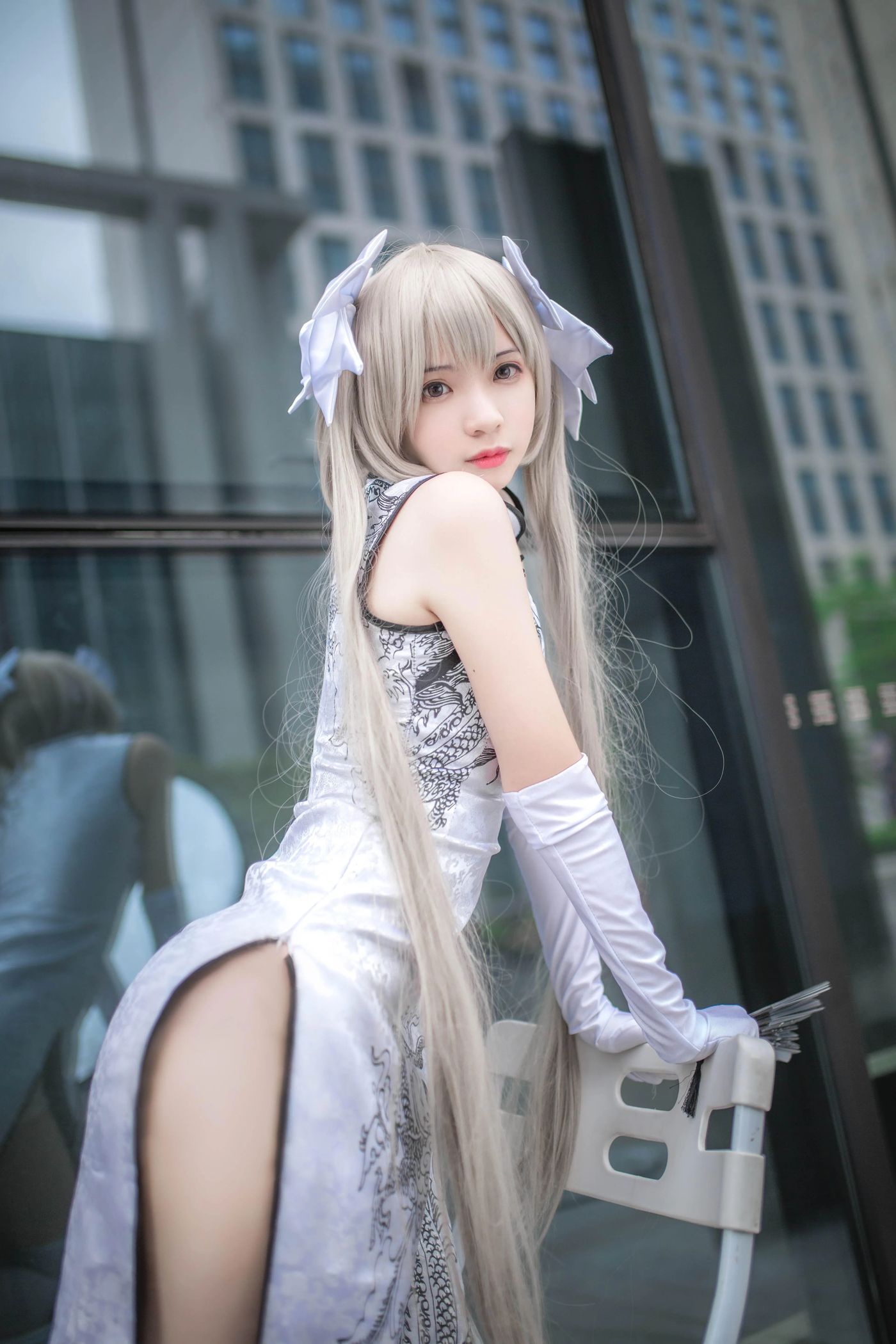 疯猫ss – NO.38 穹妹旗袍白 [13P]插图9