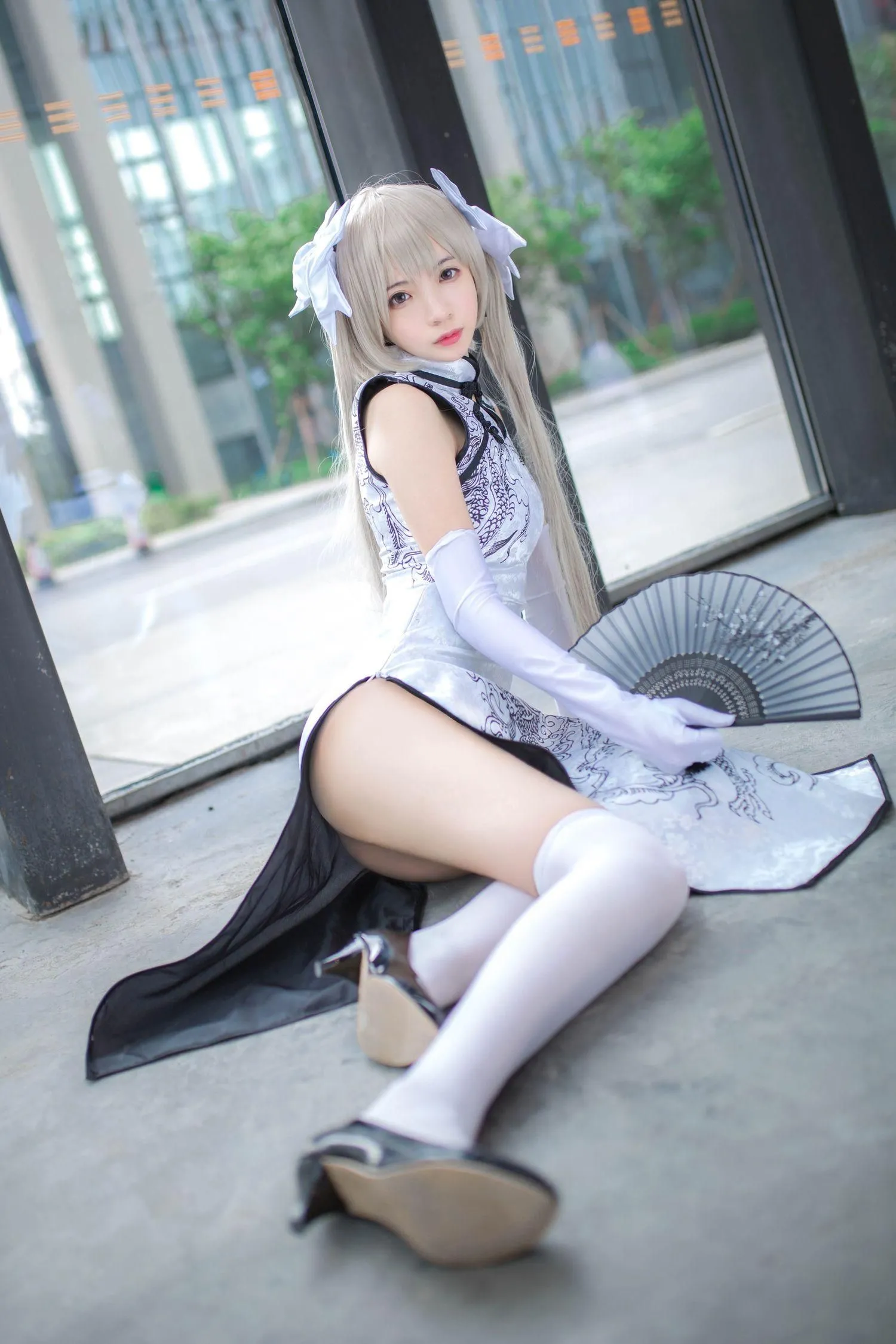 疯猫ss – NO.38 穹妹旗袍白 [13P]插图
