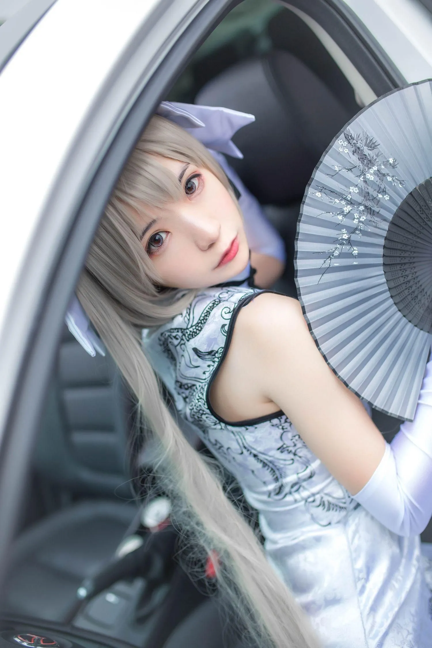 疯猫ss – NO.38 穹妹旗袍白 [13P]插图2