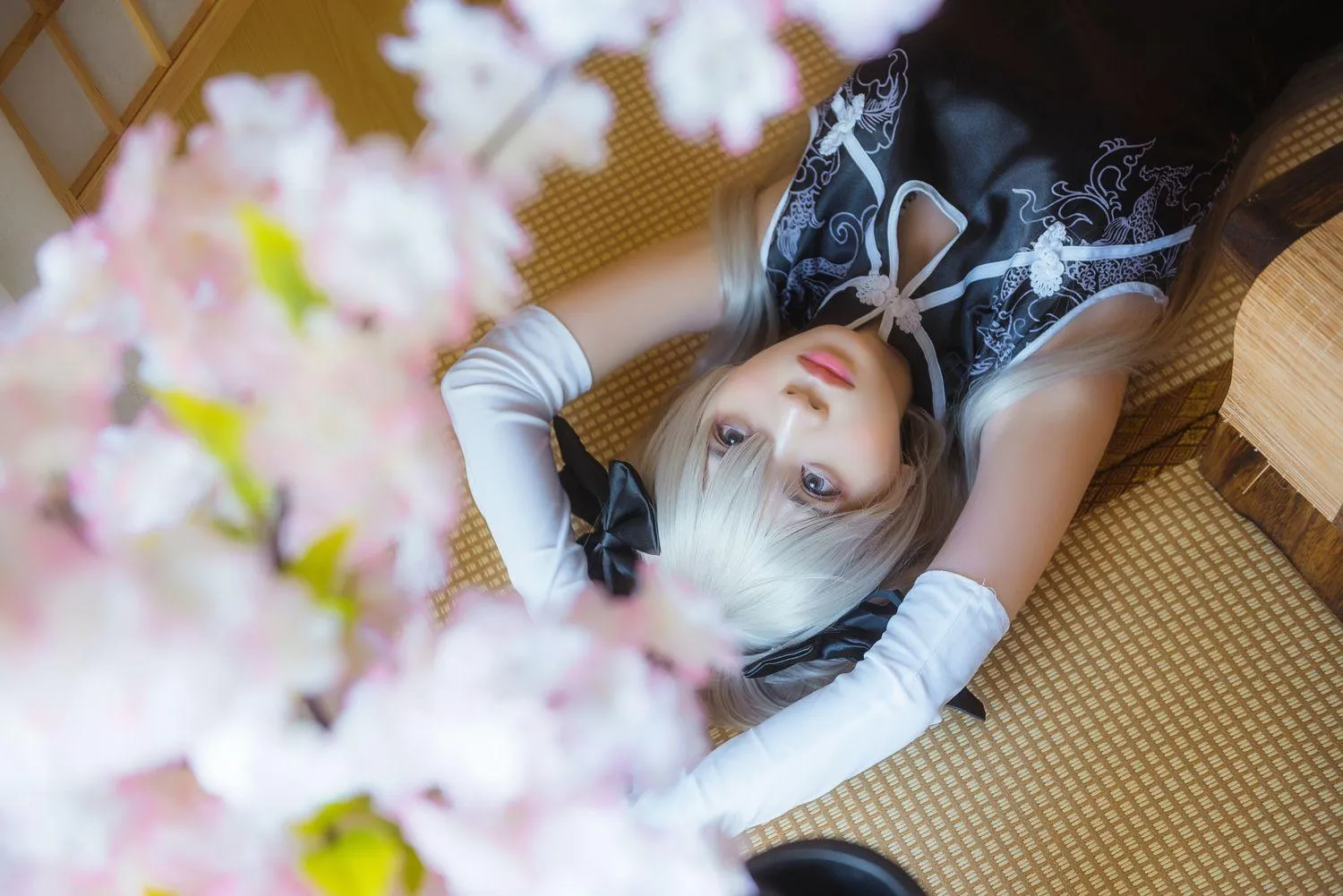 疯猫ss – NO.39 穹妹旗袍黑 [24P]插图6