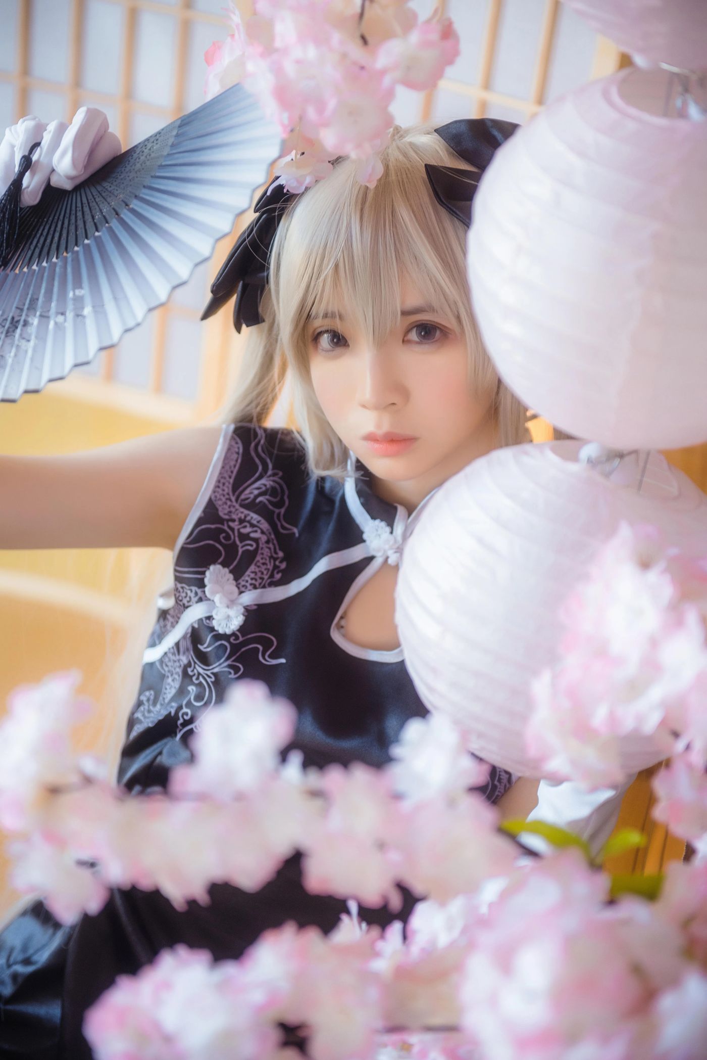 疯猫ss – NO.39 穹妹旗袍黑 [24P]插图