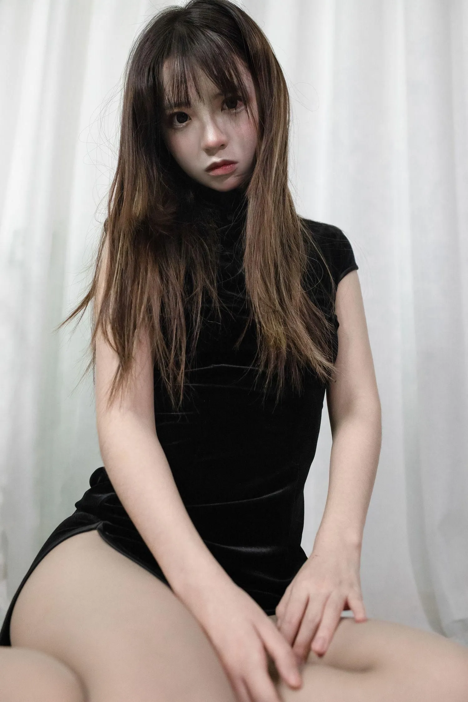 疯猫ss – NO.57 黑旗袍 [20P]插图3