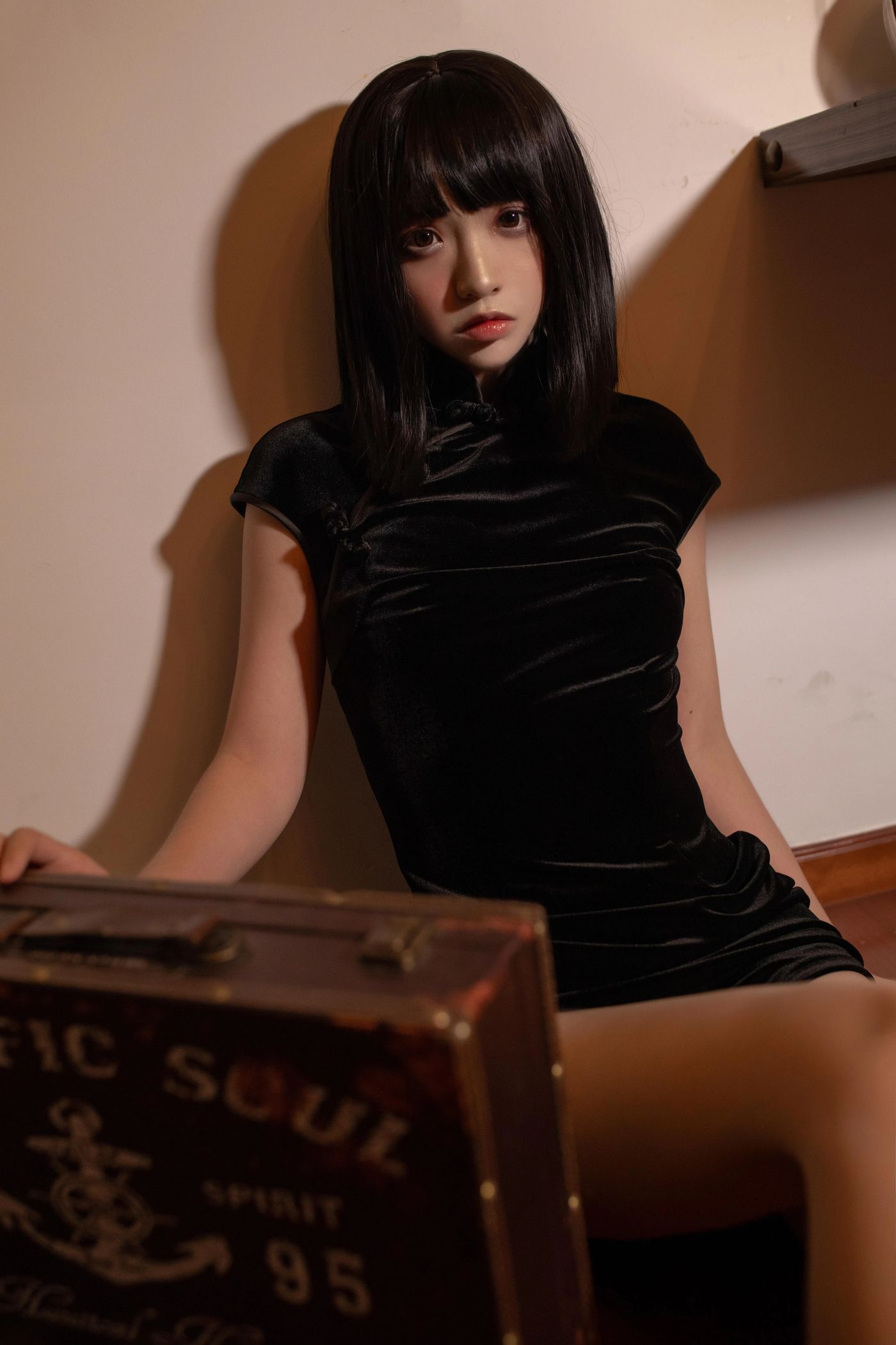 疯猫ss – NO.82 肉丝黑旗袍 [40P]插图4