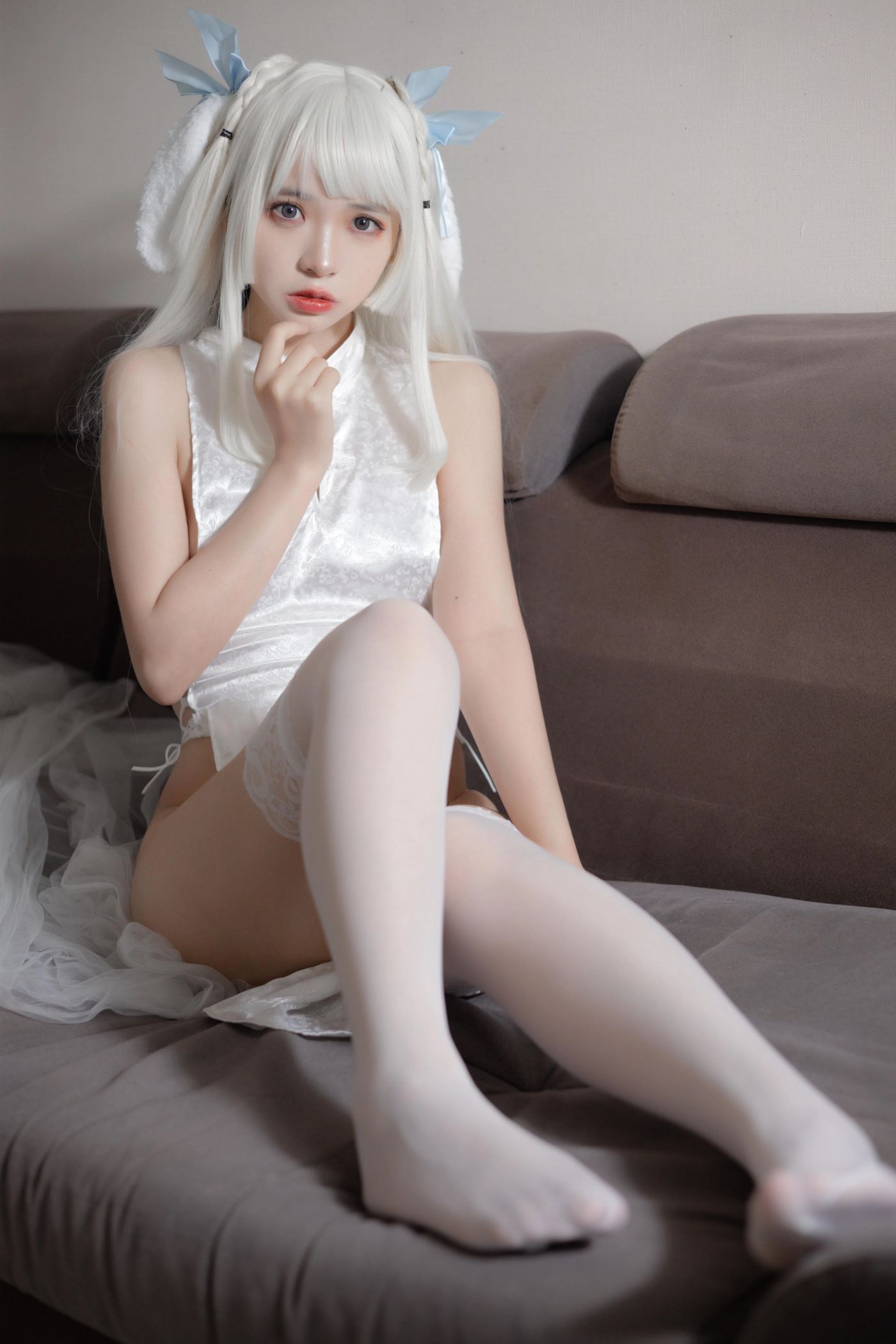 疯猫ss – NO.83 白旗袍 [40P]插图