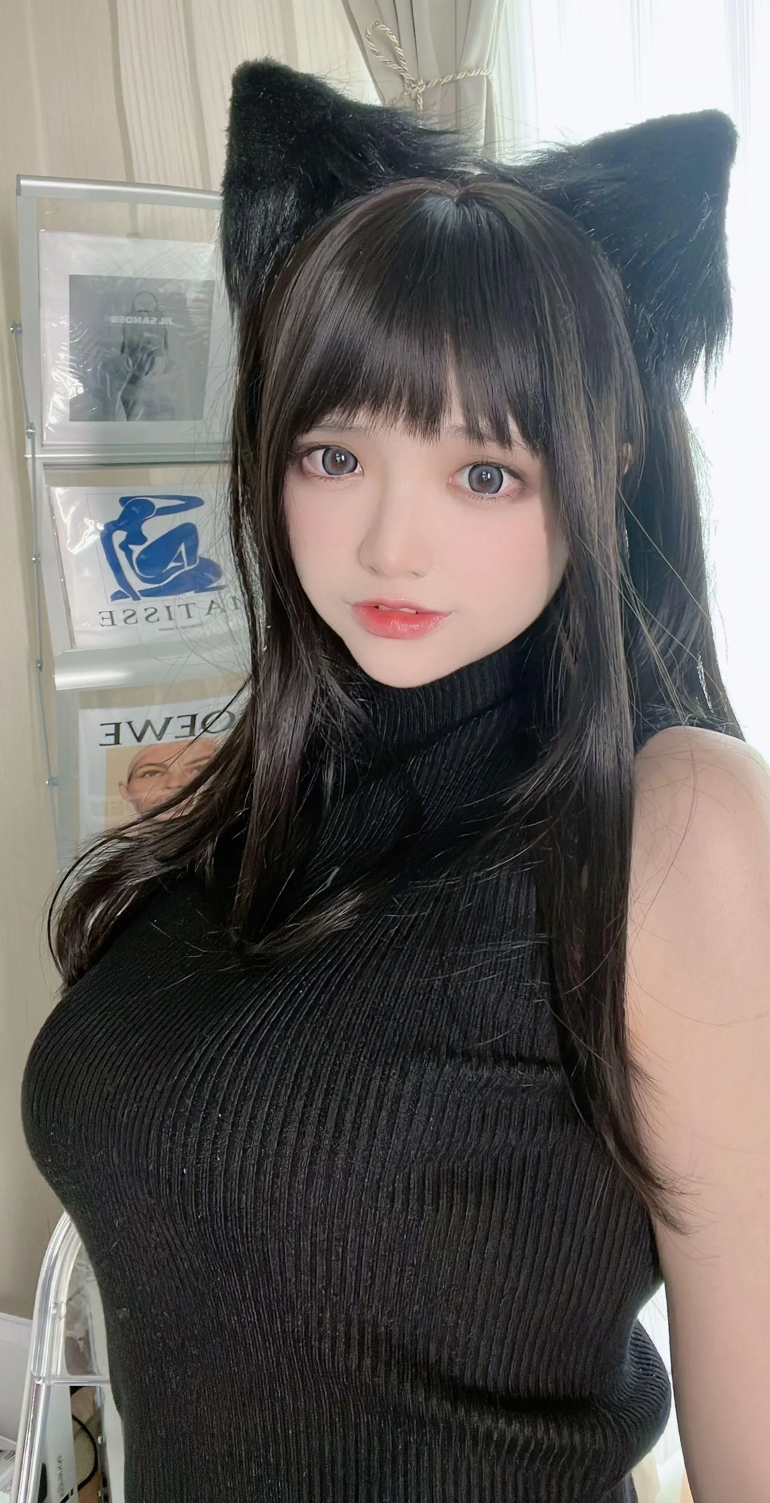 疯猫ss – NO.91 黑毛衣少女 [80P]插图2